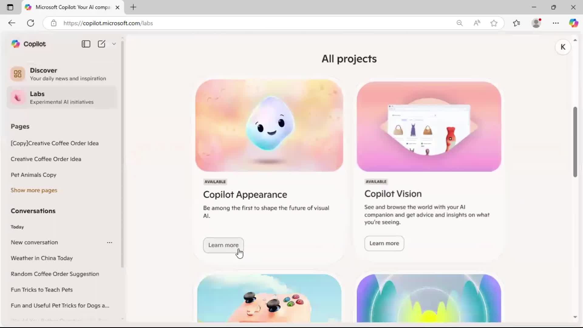 General browsing screenshot