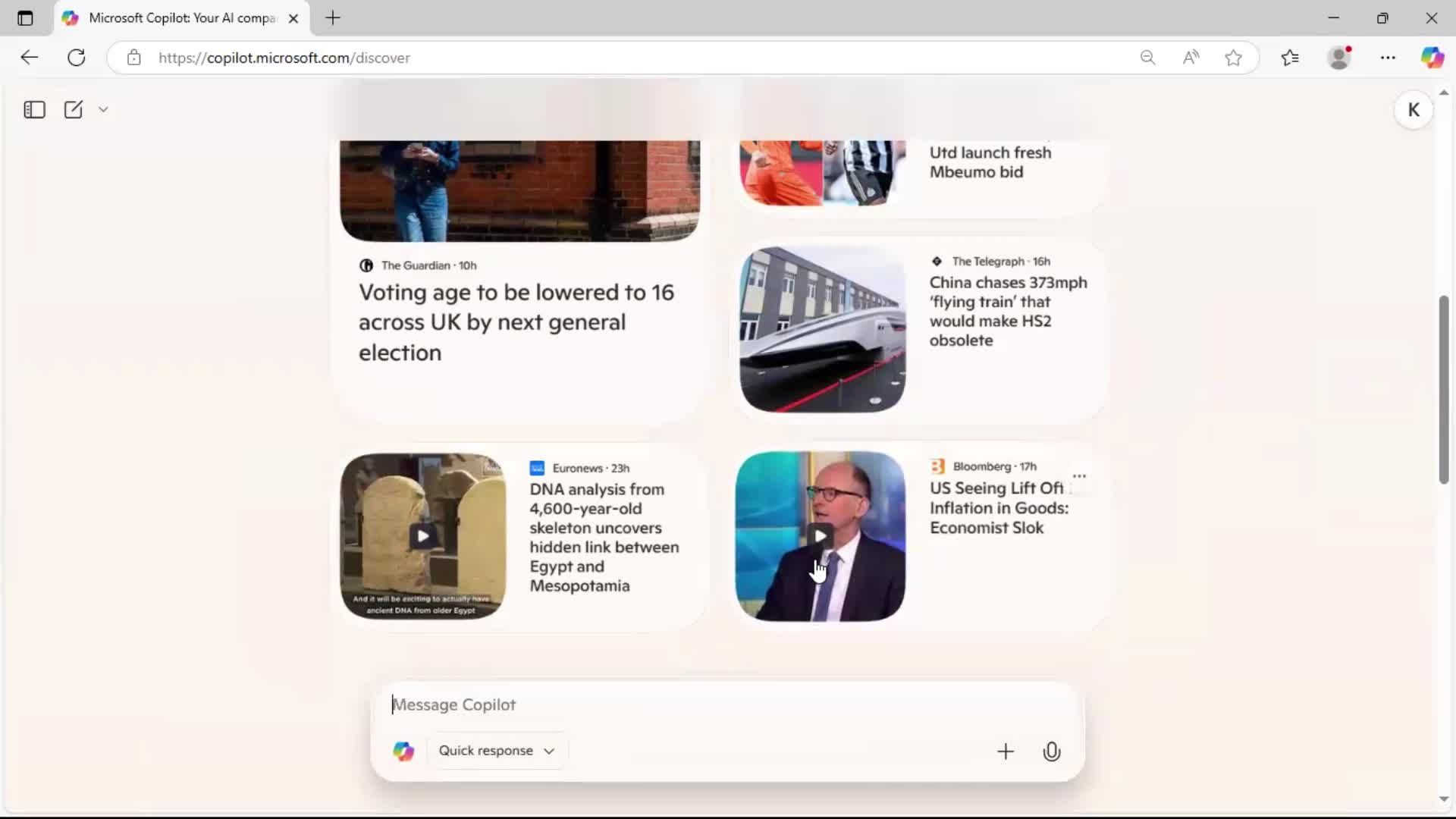 General browsing screenshot