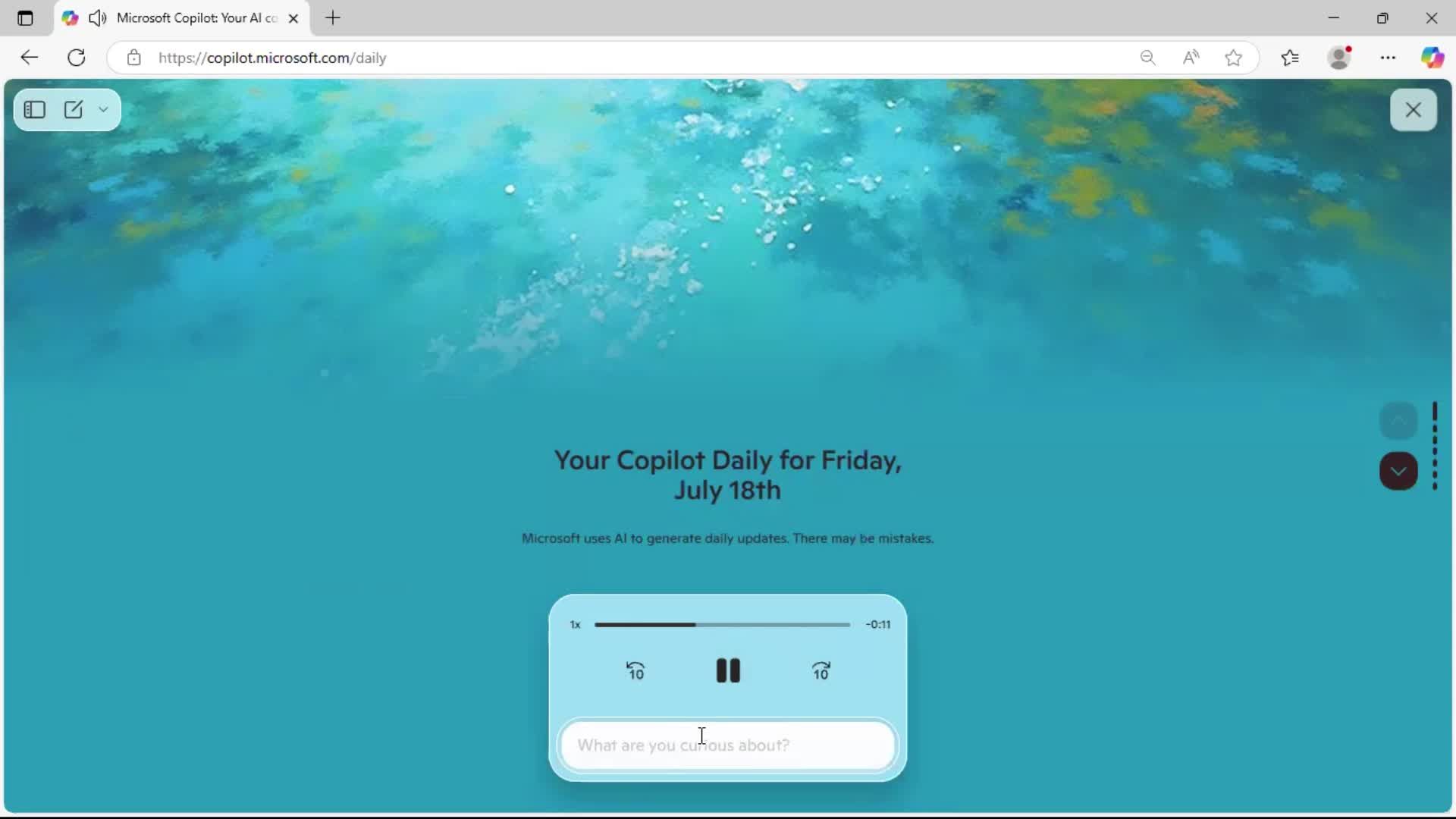 General browsing screenshot