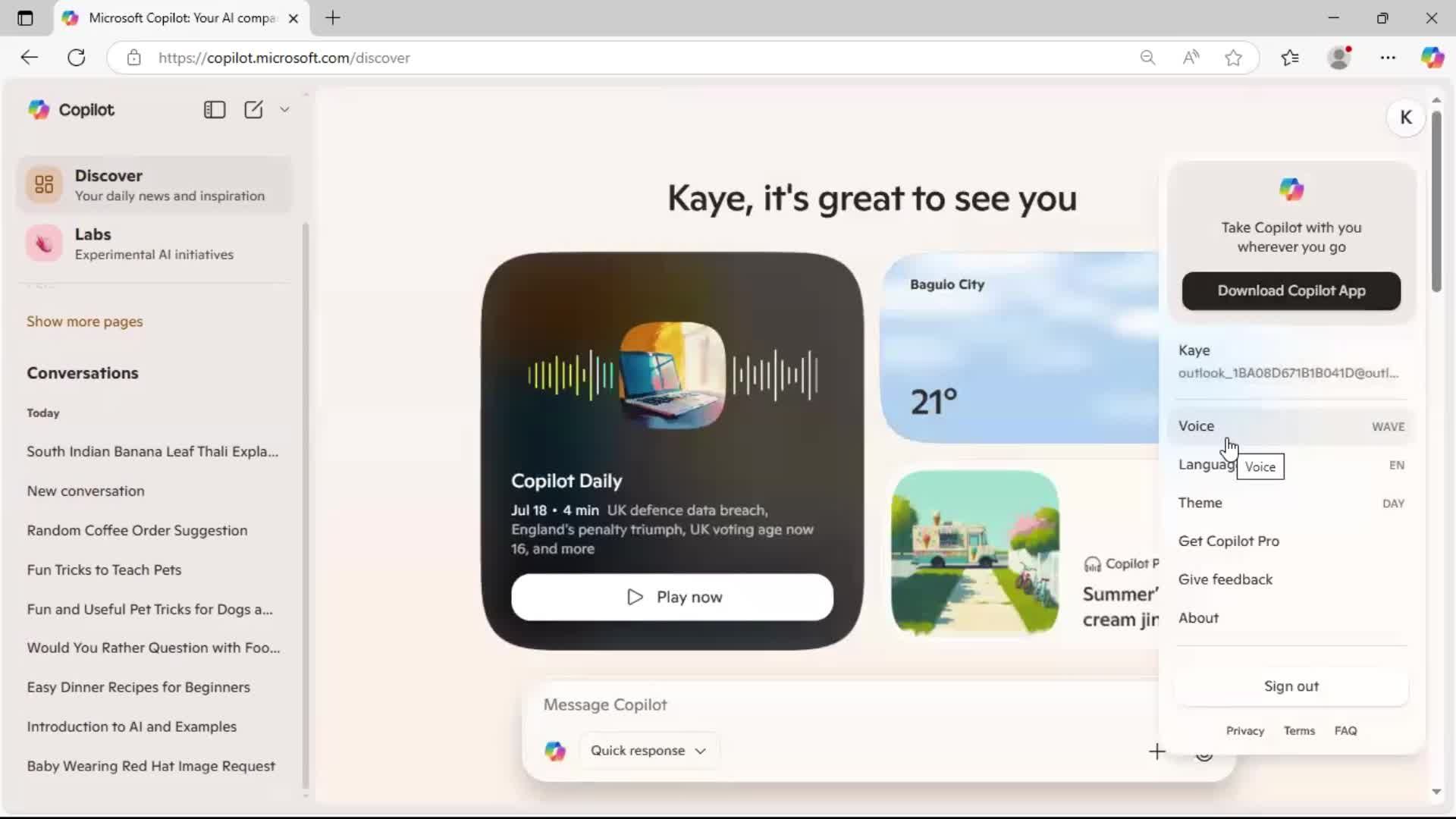 General browsing screenshot