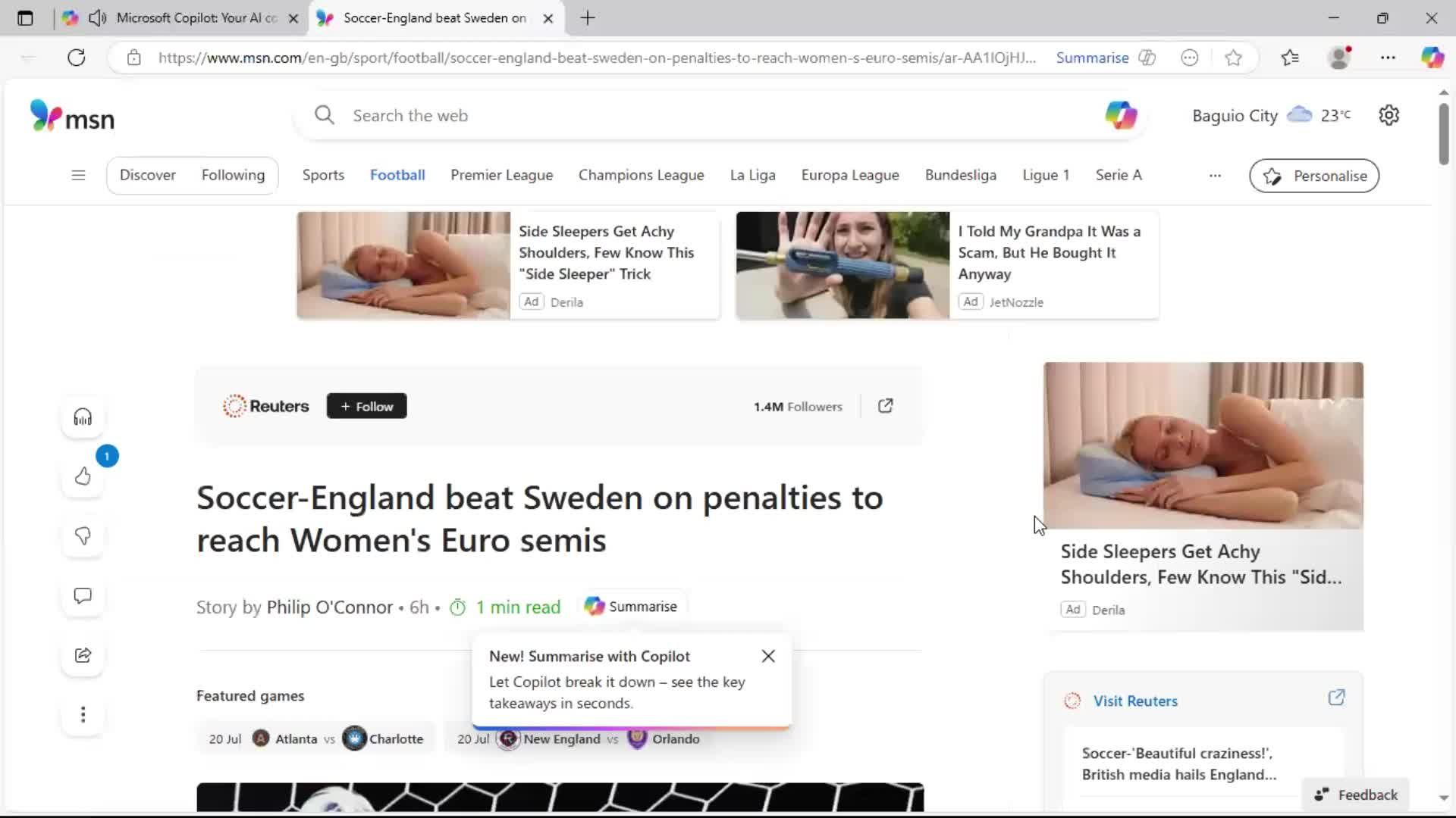 General browsing screenshot