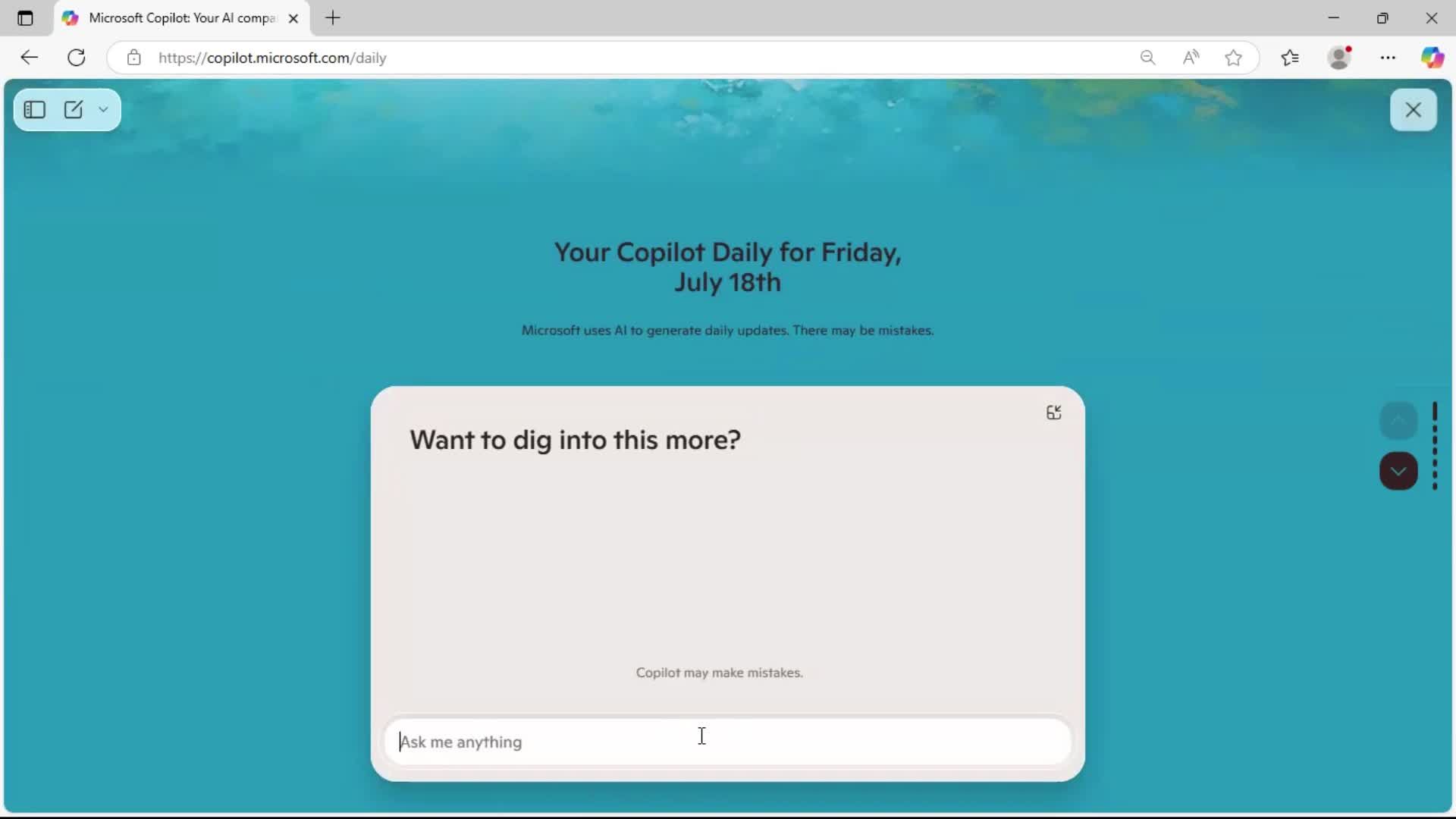 General browsing screenshot
