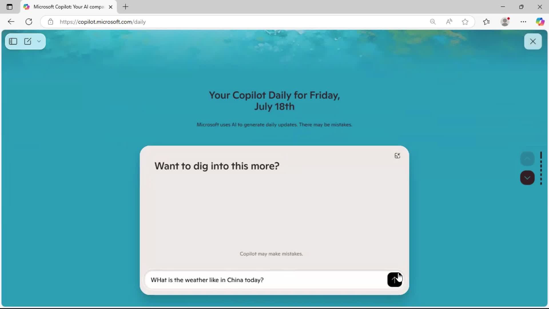 General browsing screenshot