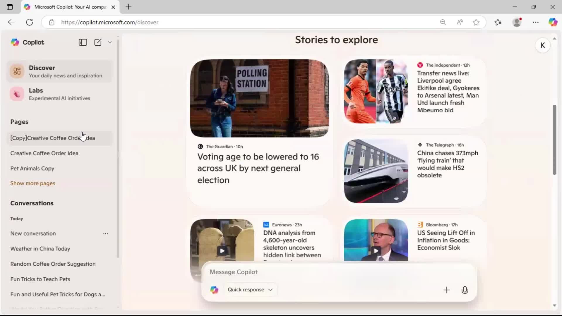 General browsing screenshot