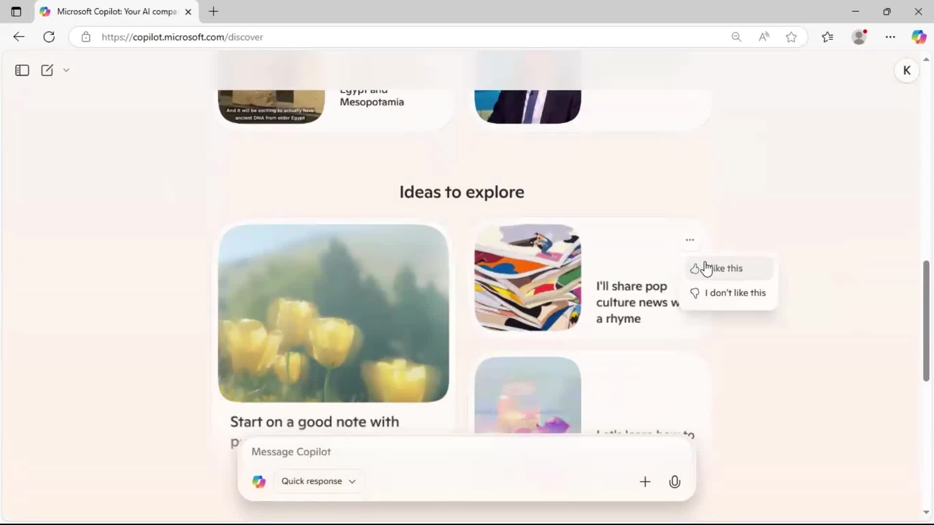 General browsing screenshot