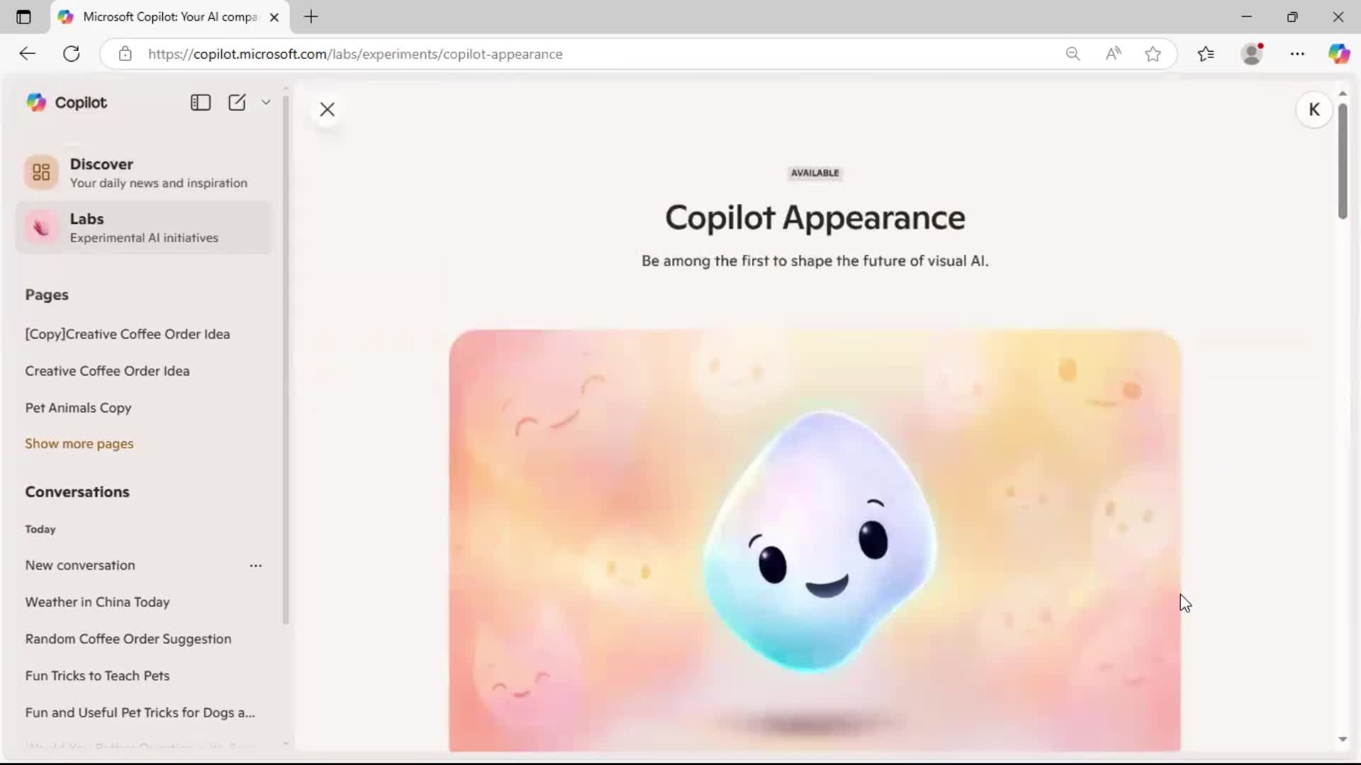General browsing screenshot