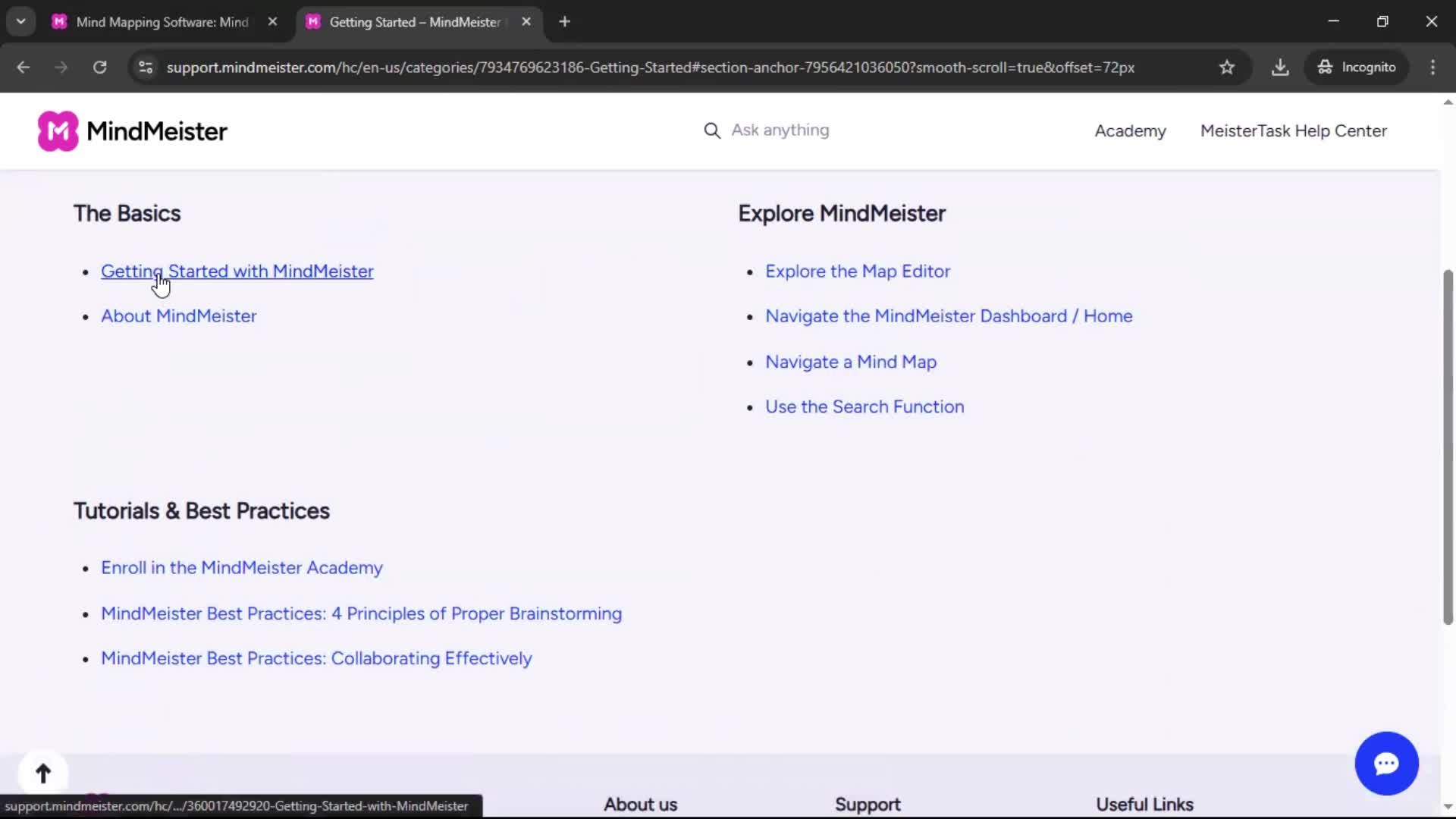 General browsing screenshot
