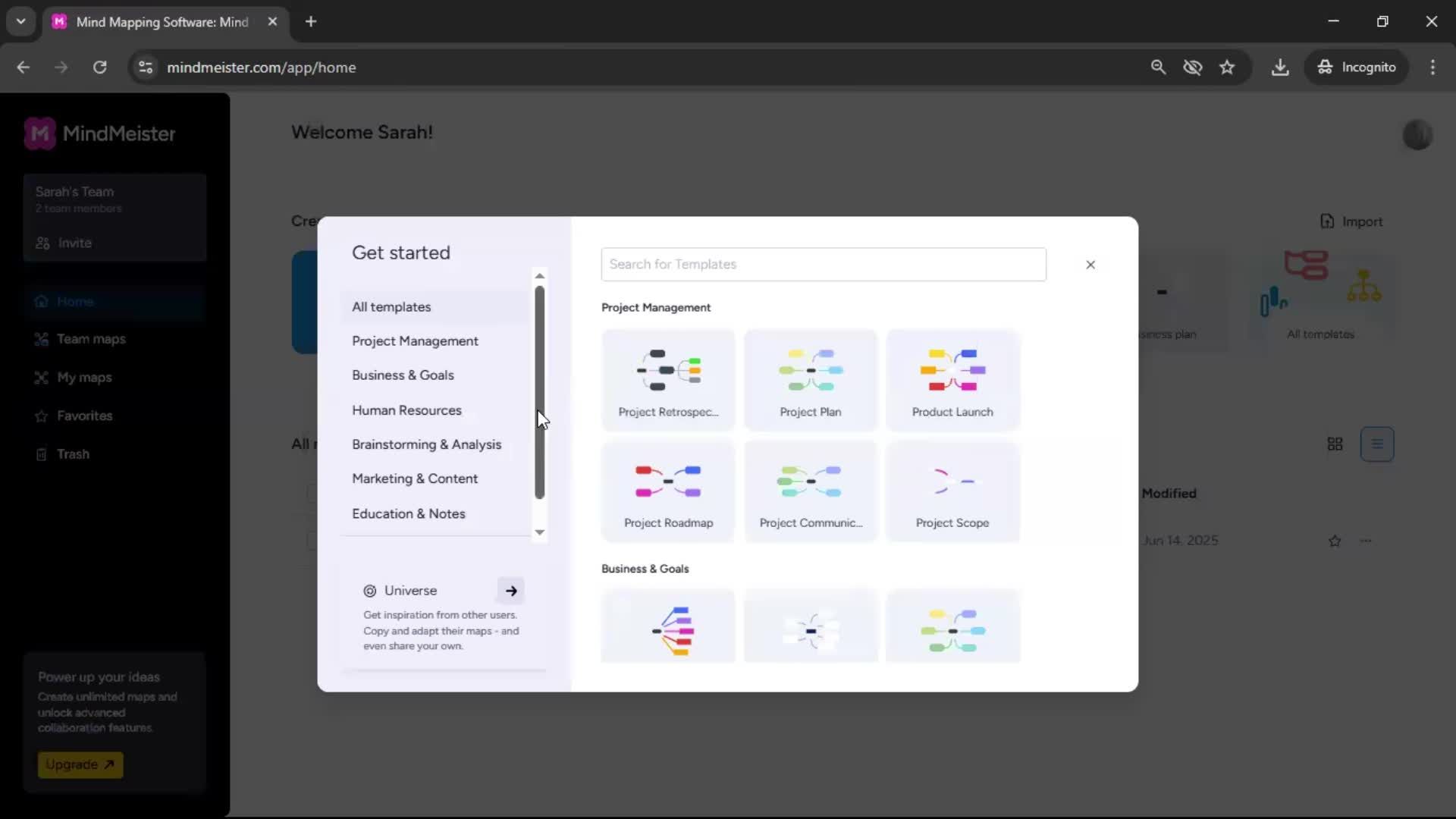 General browsing screenshot