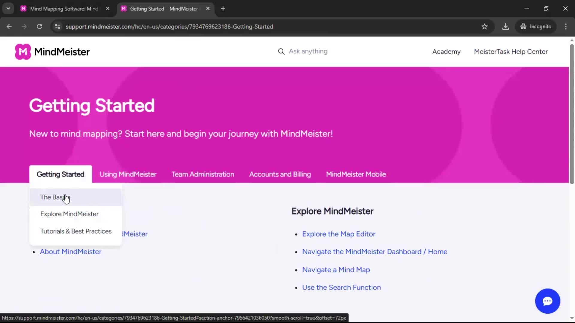 General browsing screenshot