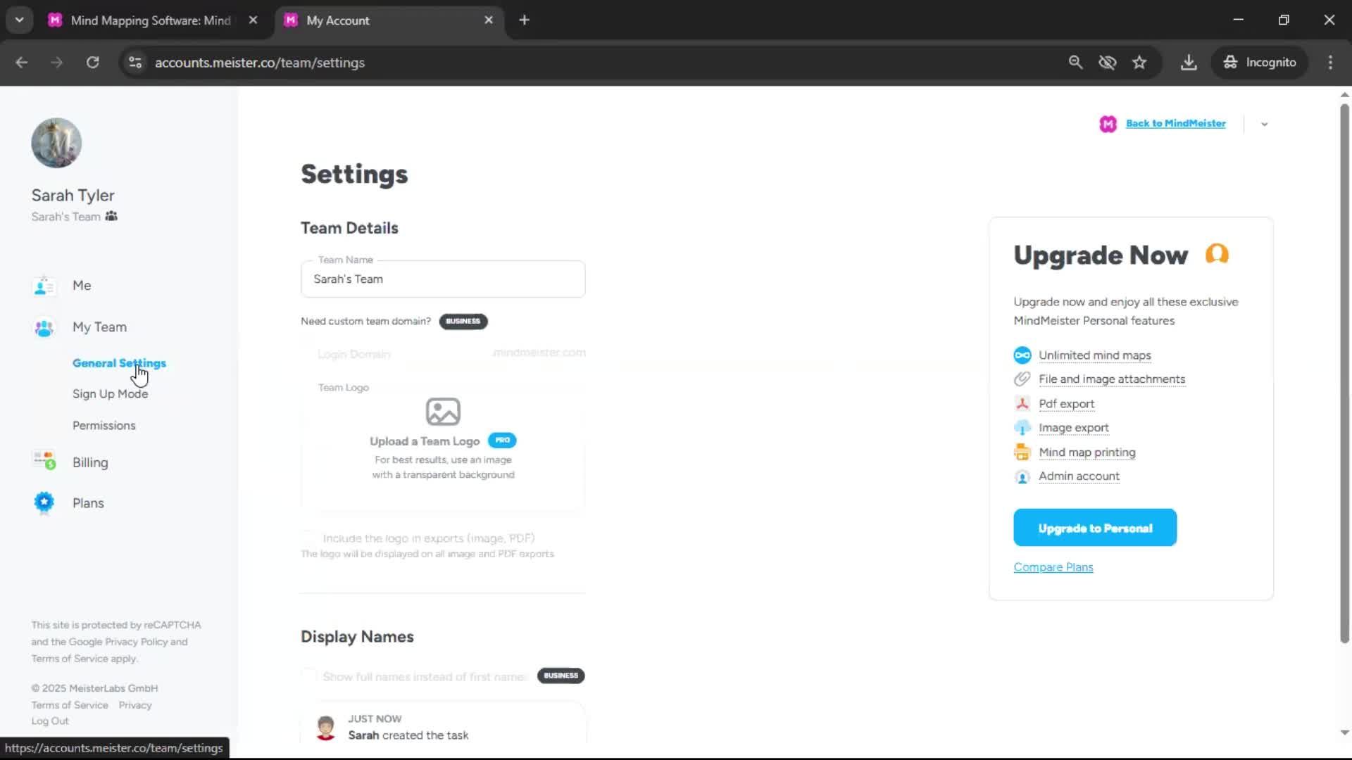 General browsing screenshot