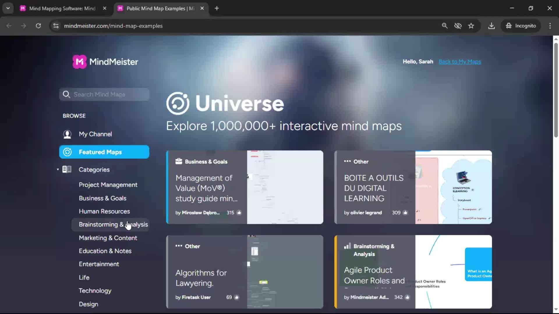 General browsing screenshot