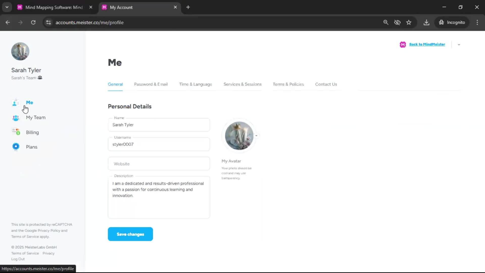 General browsing screenshot
