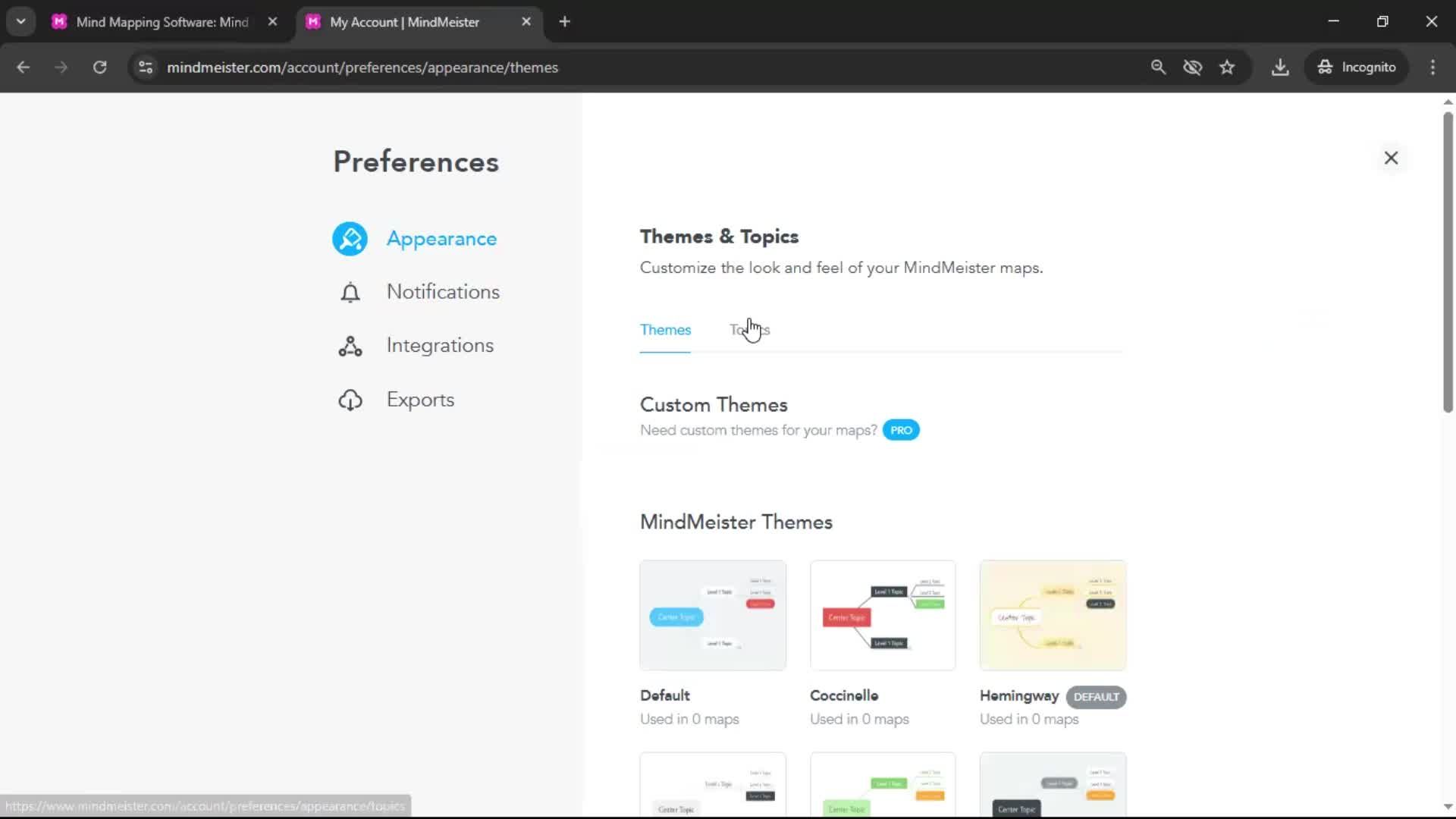 General browsing screenshot