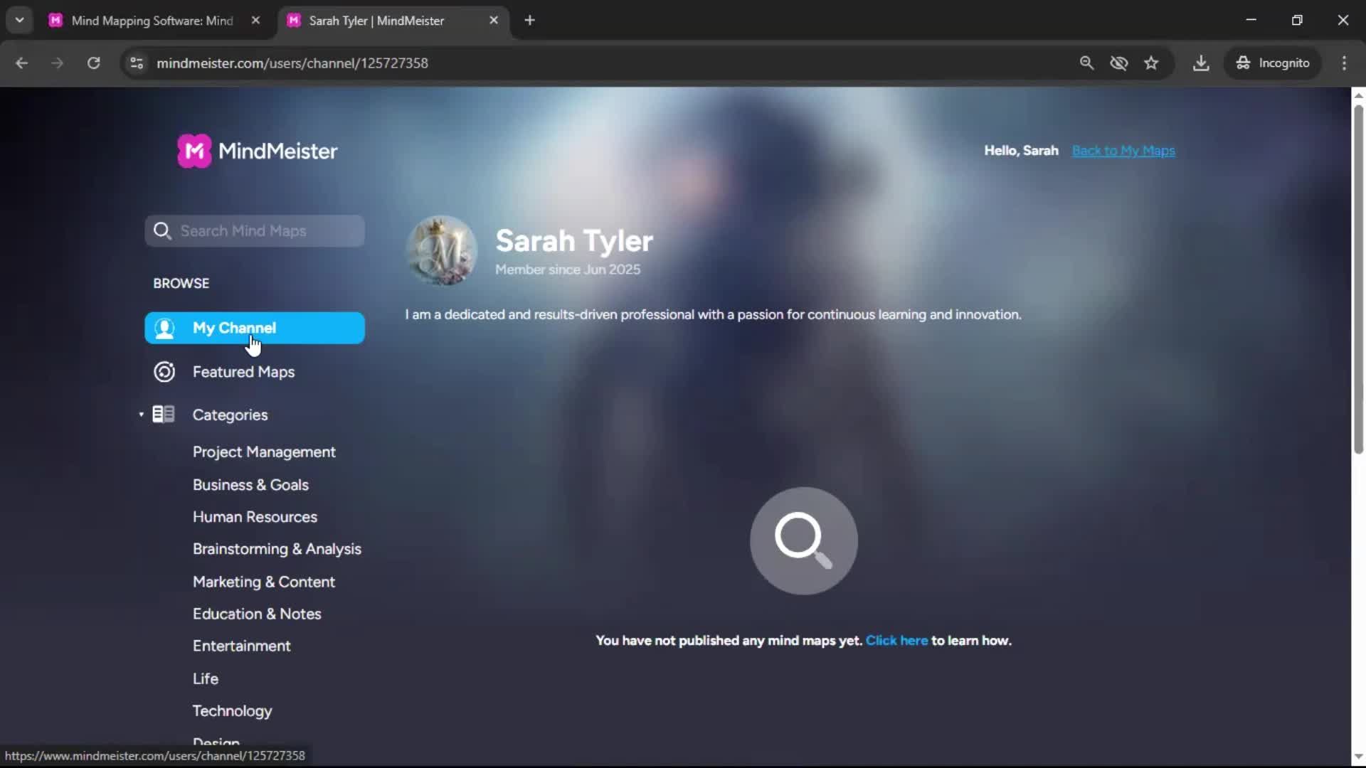 General browsing screenshot