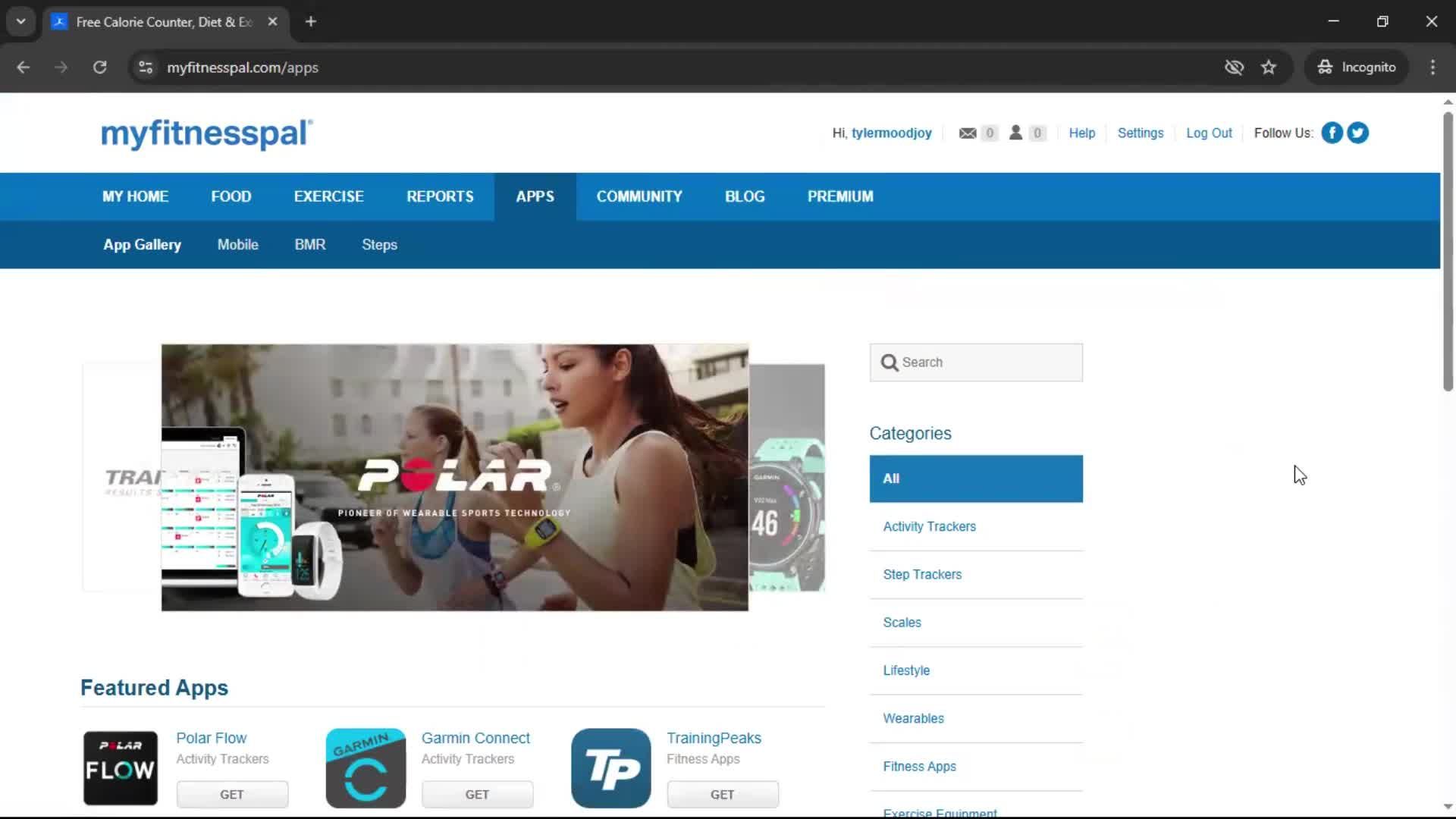 General browsing screenshot