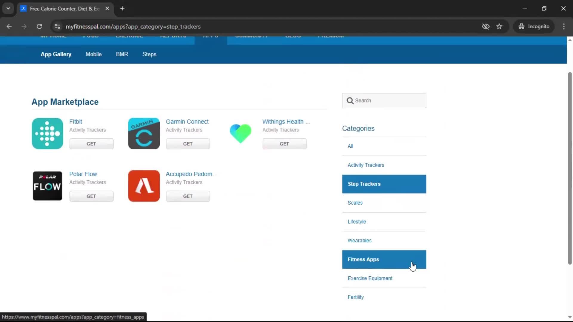 General browsing screenshot