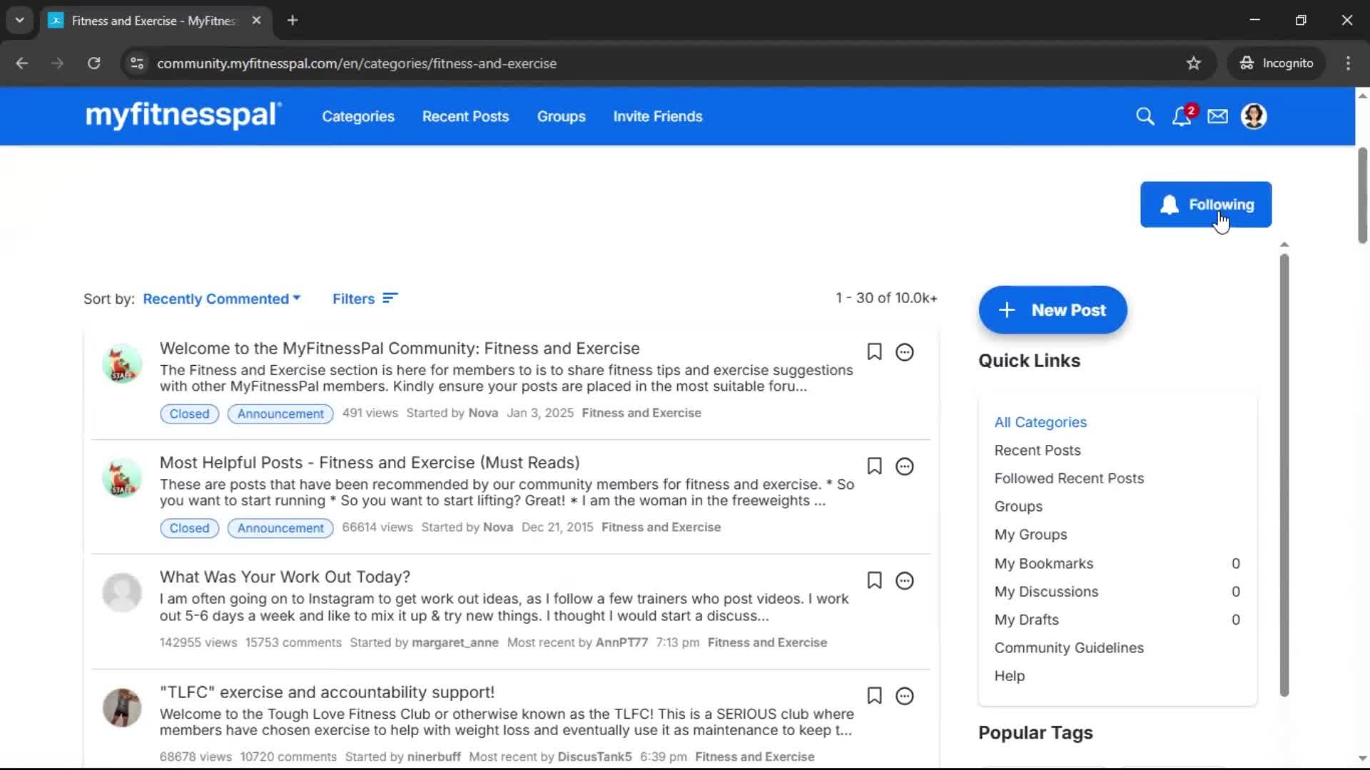 General browsing screenshot
