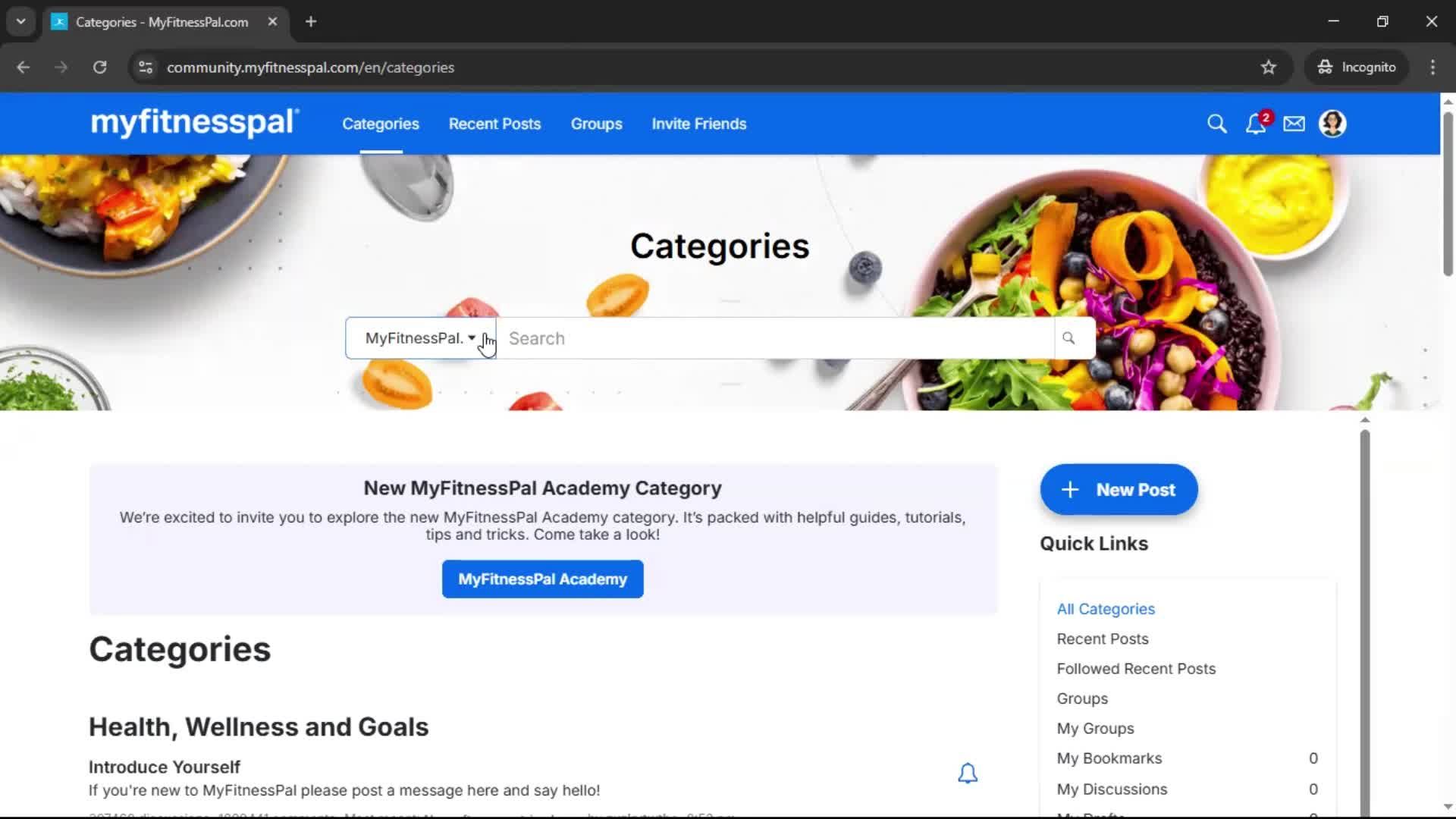 General browsing screenshot