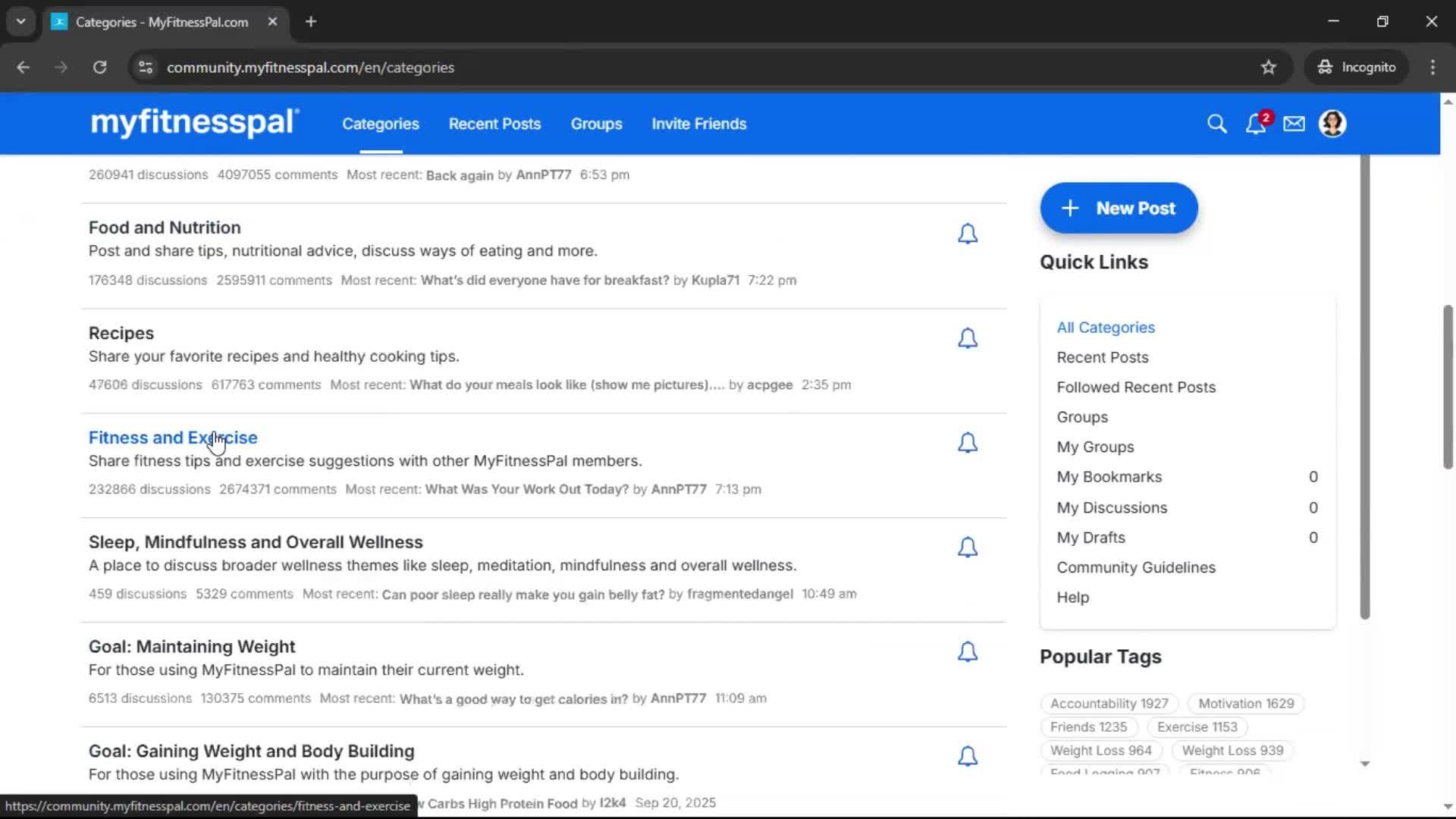 General browsing screenshot
