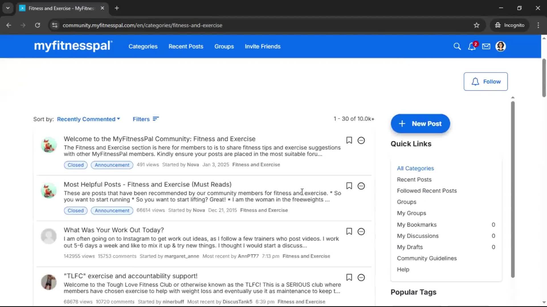General browsing screenshot