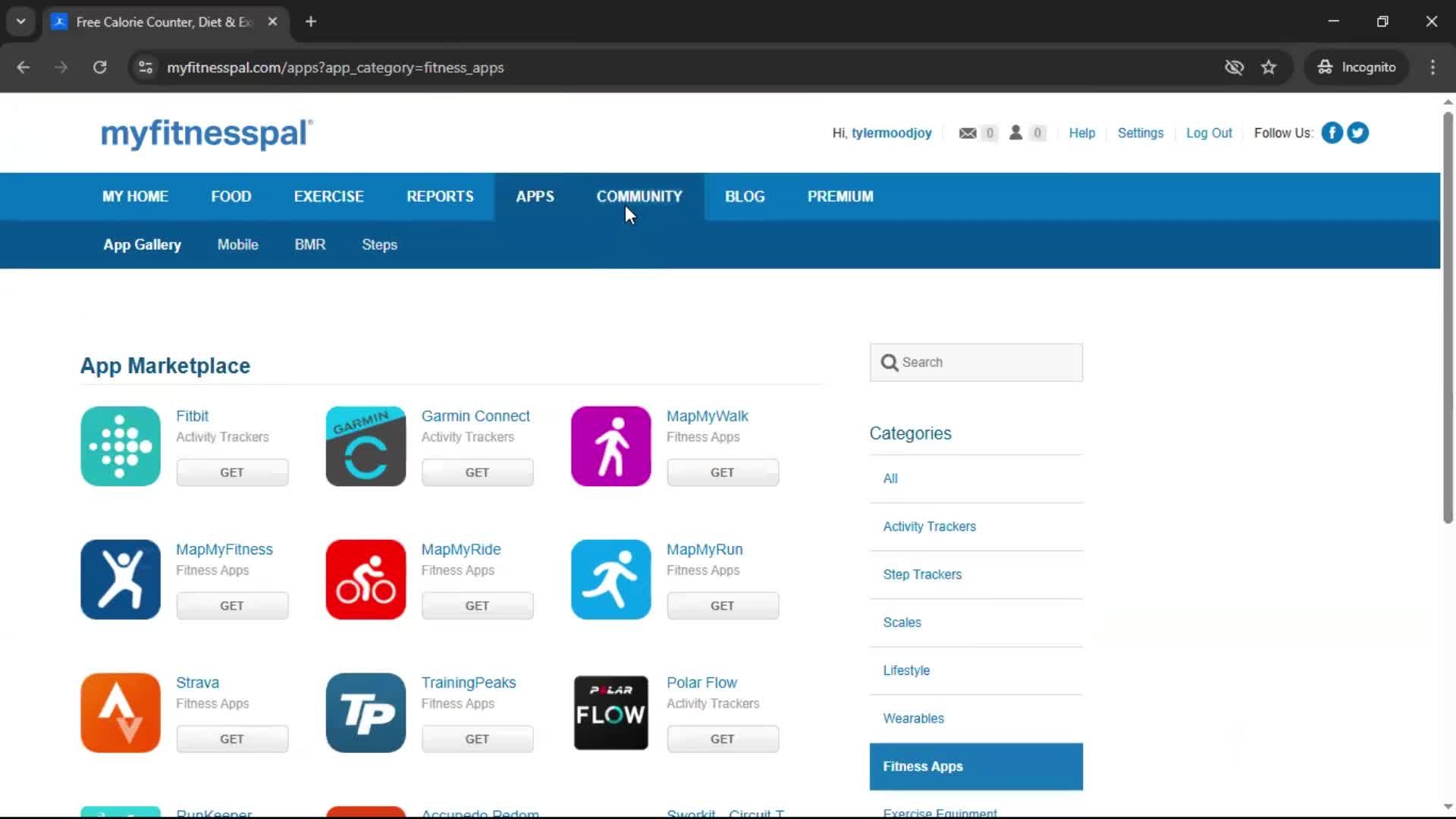 General browsing screenshot