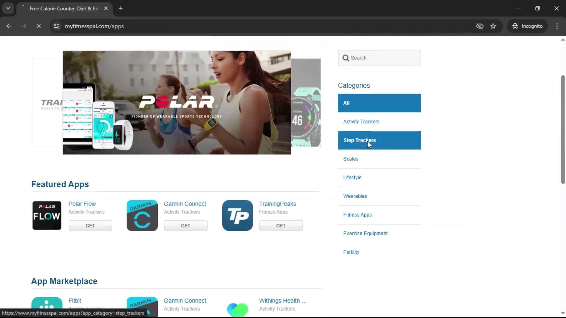 General browsing screenshot