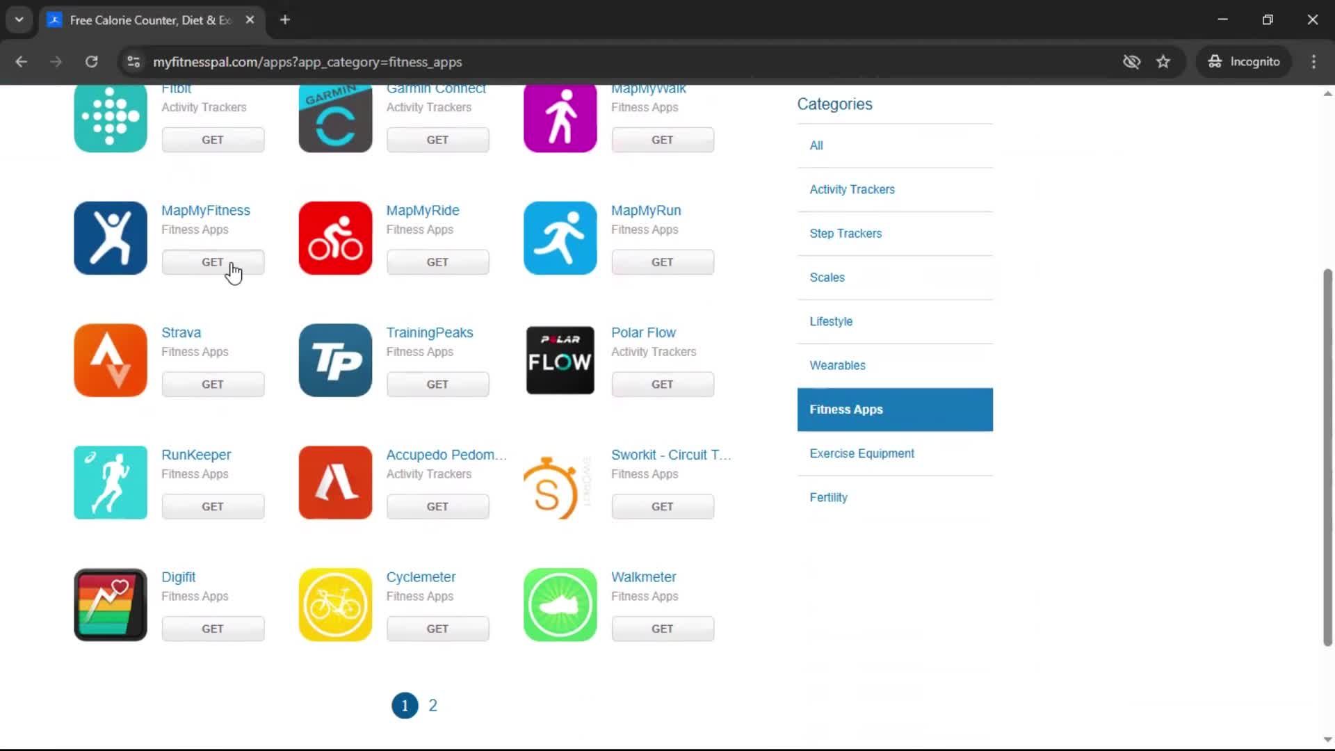 General browsing screenshot