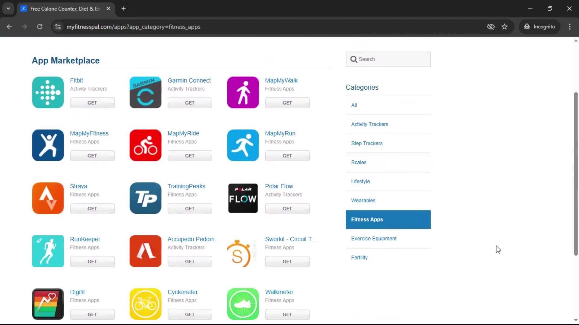 General browsing screenshot
