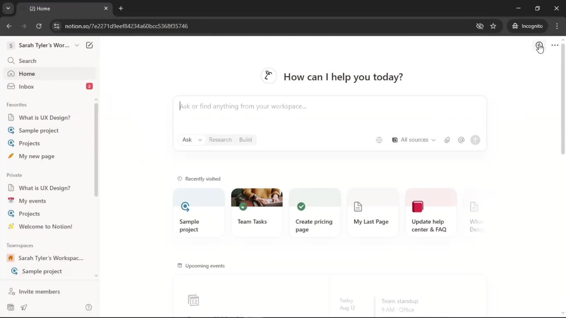 General browsing screenshot