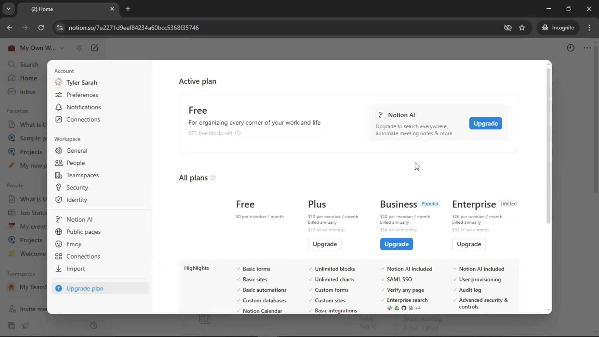General browsing screenshot
