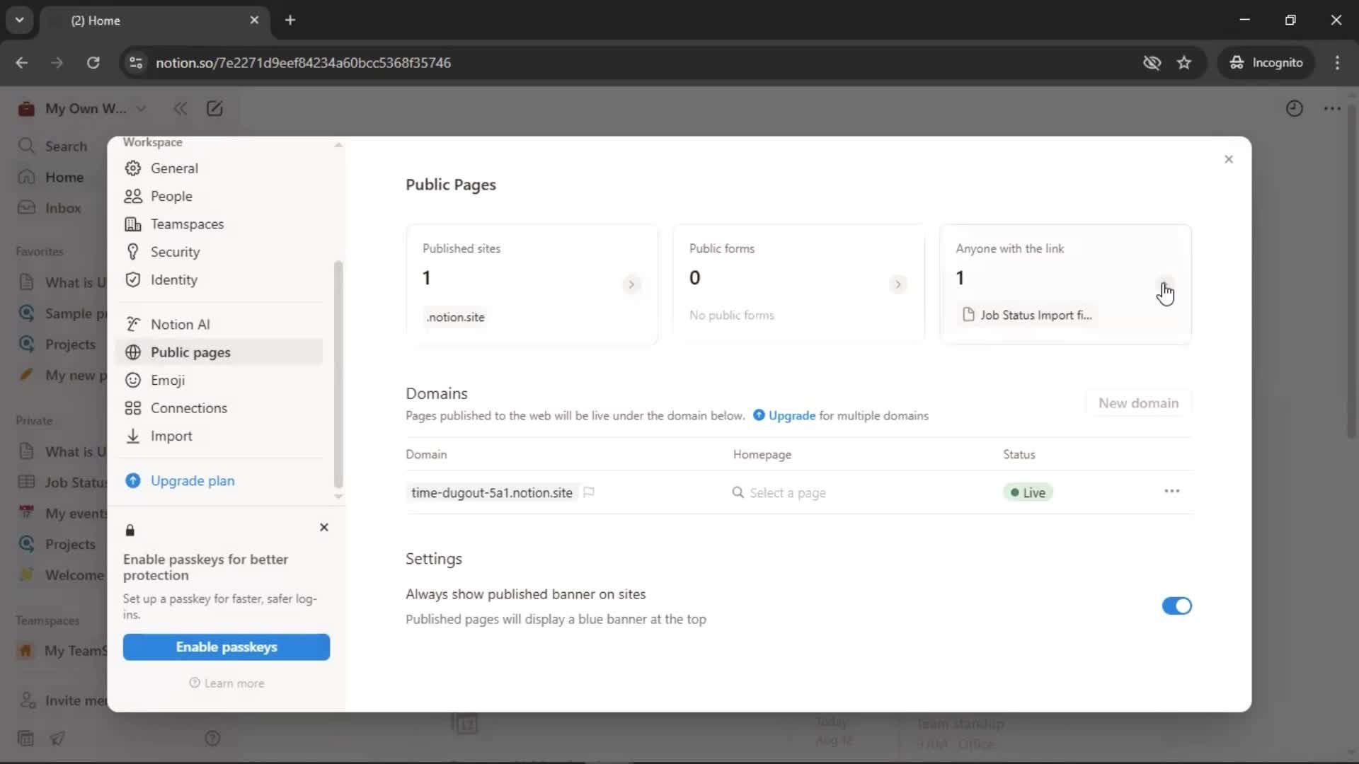 General browsing screenshot
