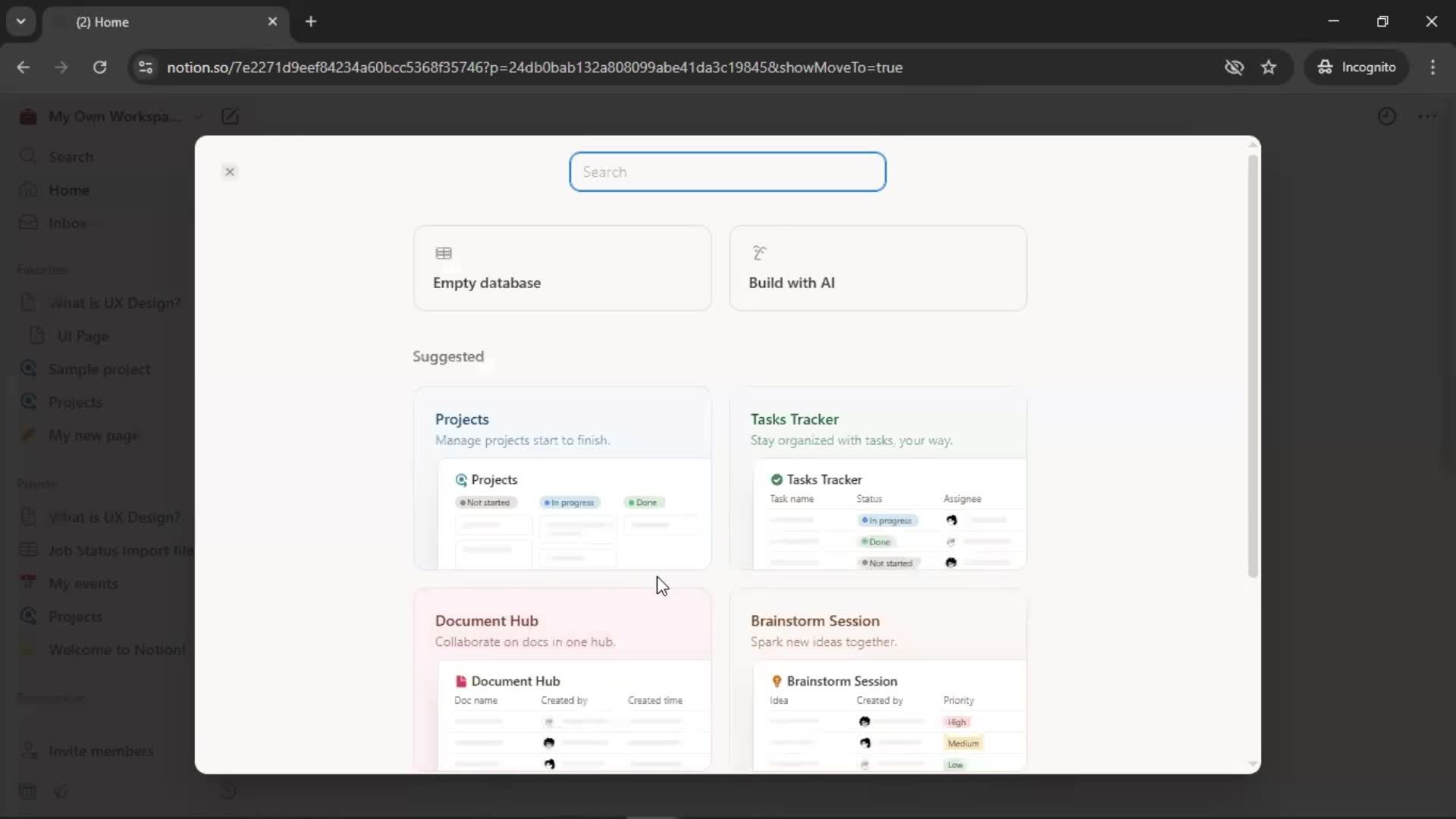 General browsing screenshot