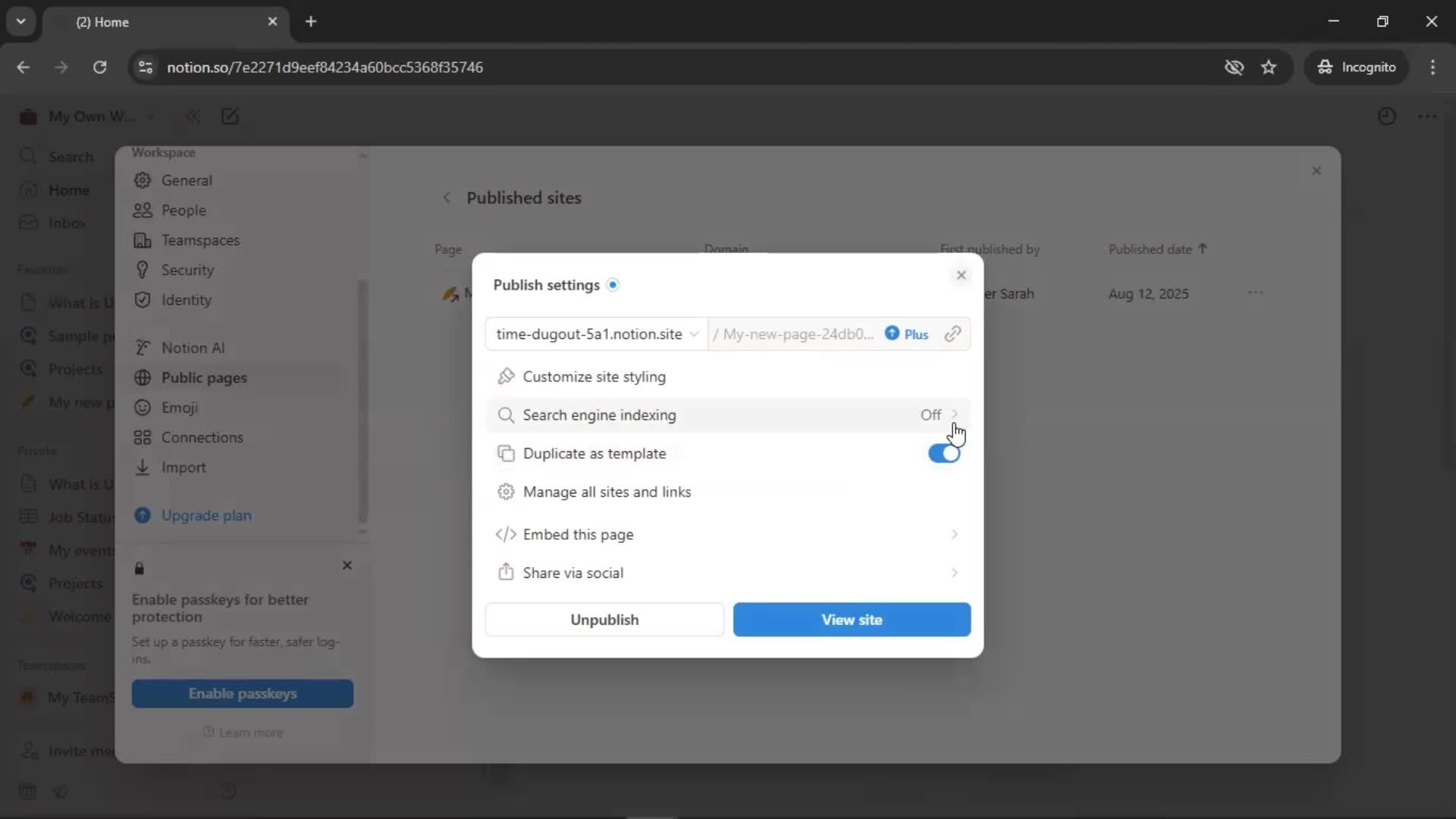 General browsing screenshot