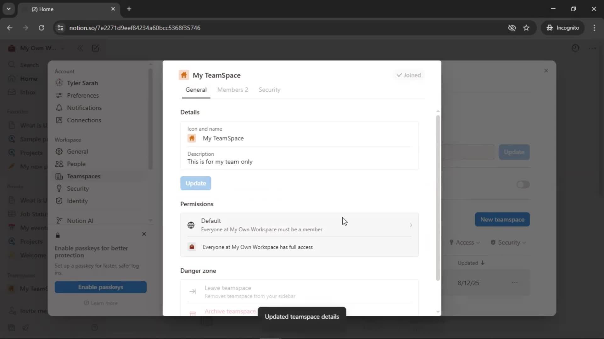 General browsing screenshot