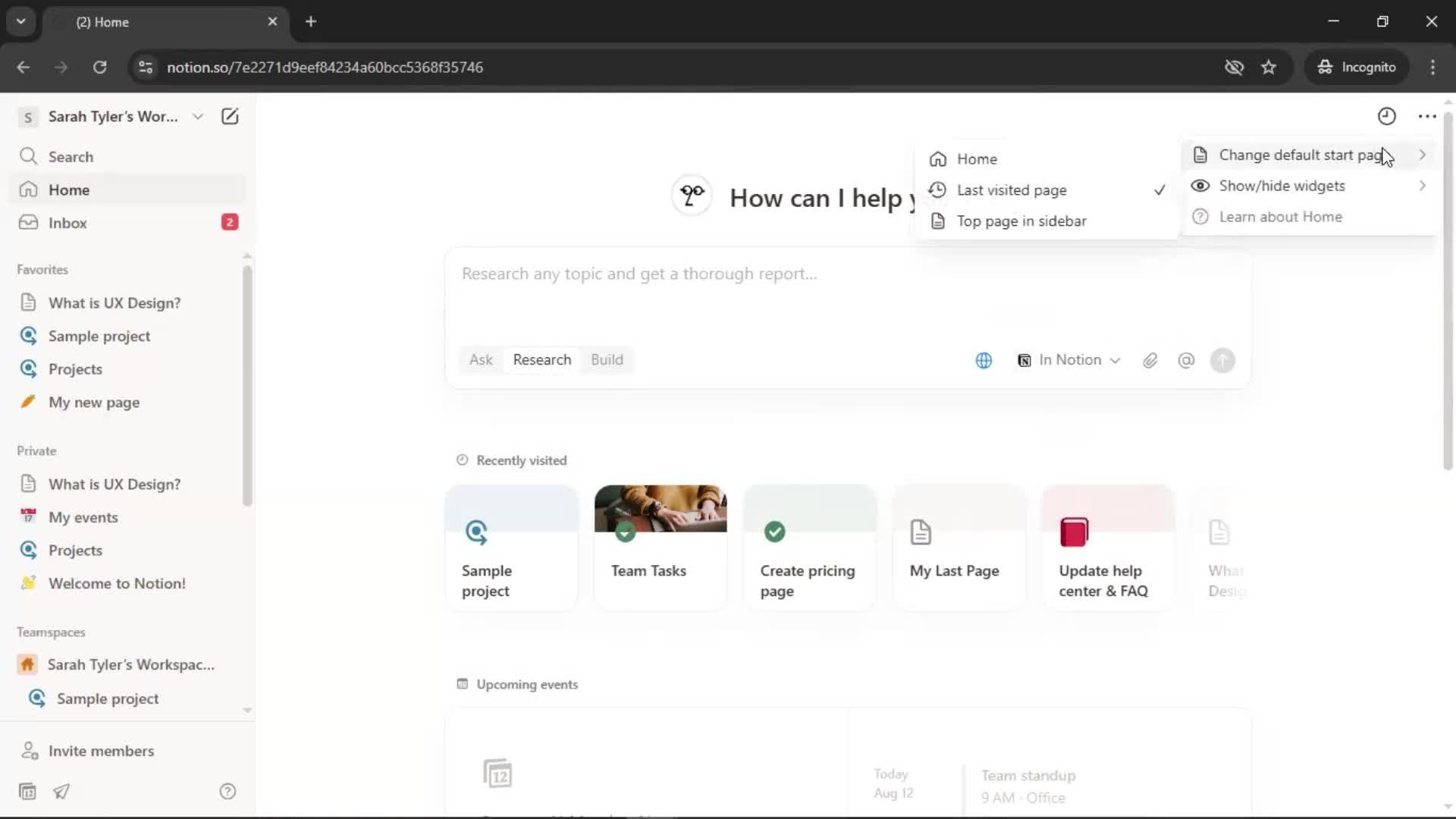 General browsing screenshot