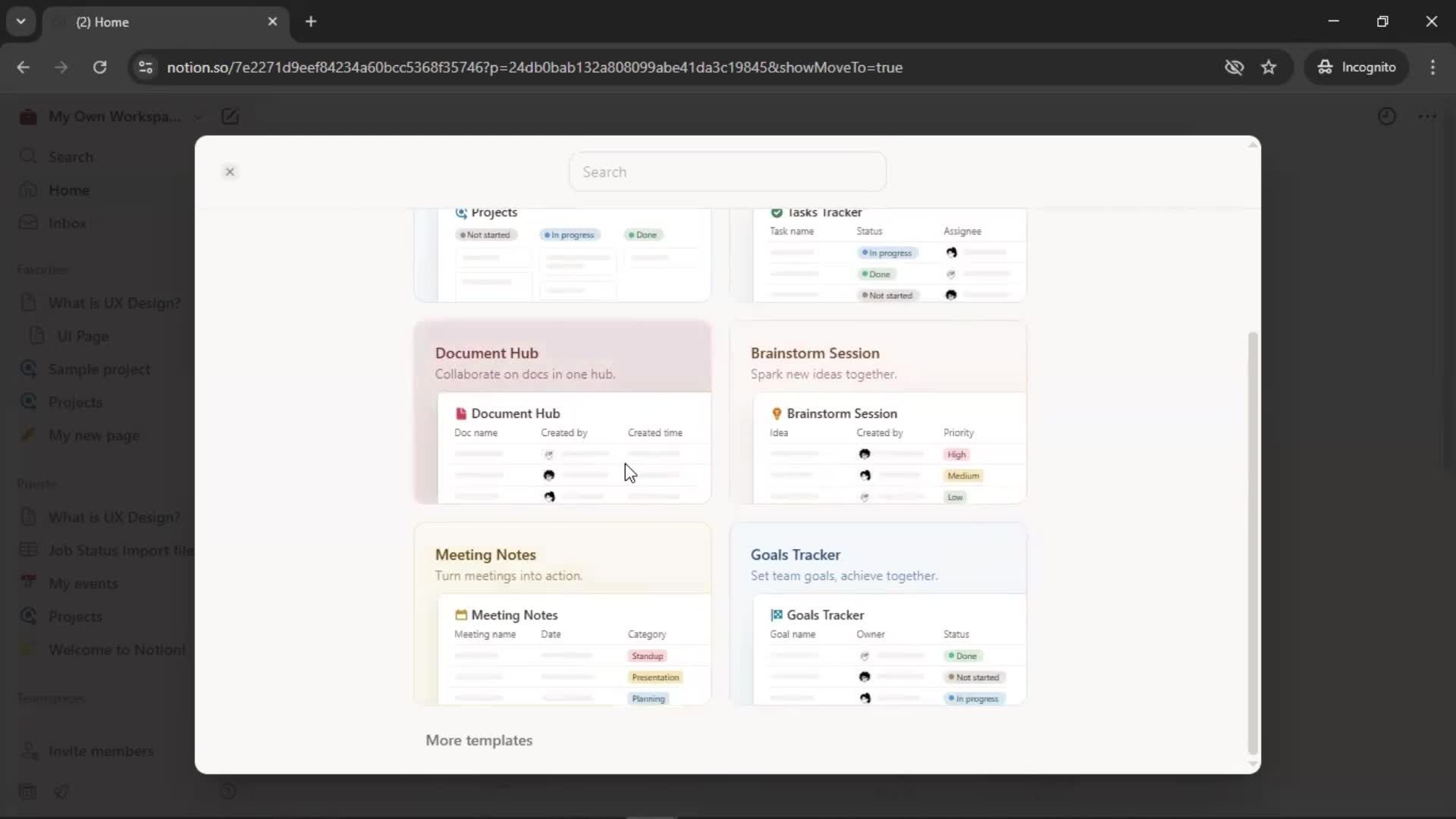 General browsing screenshot