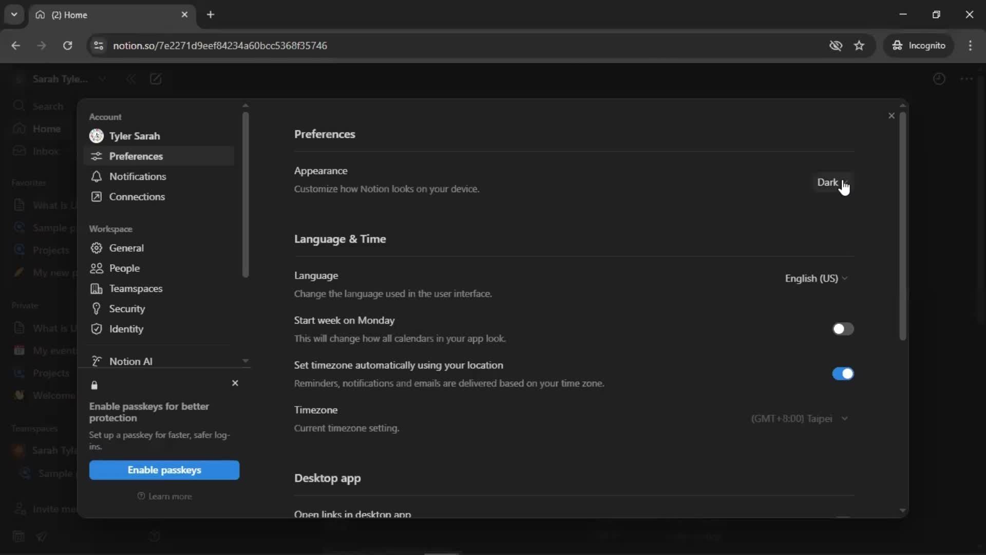 General browsing screenshot