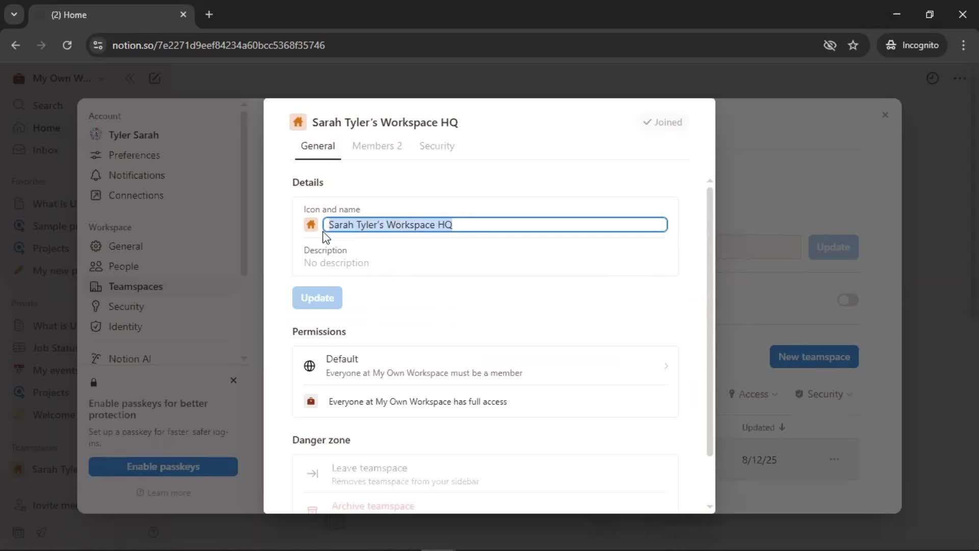 General browsing screenshot