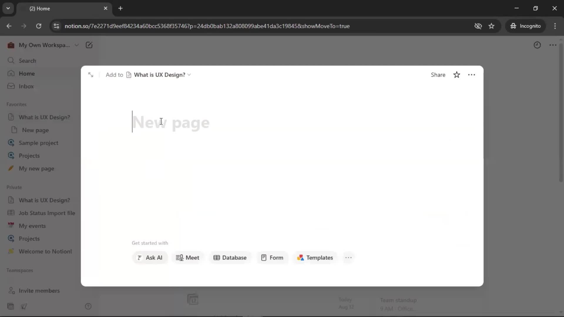 General browsing screenshot