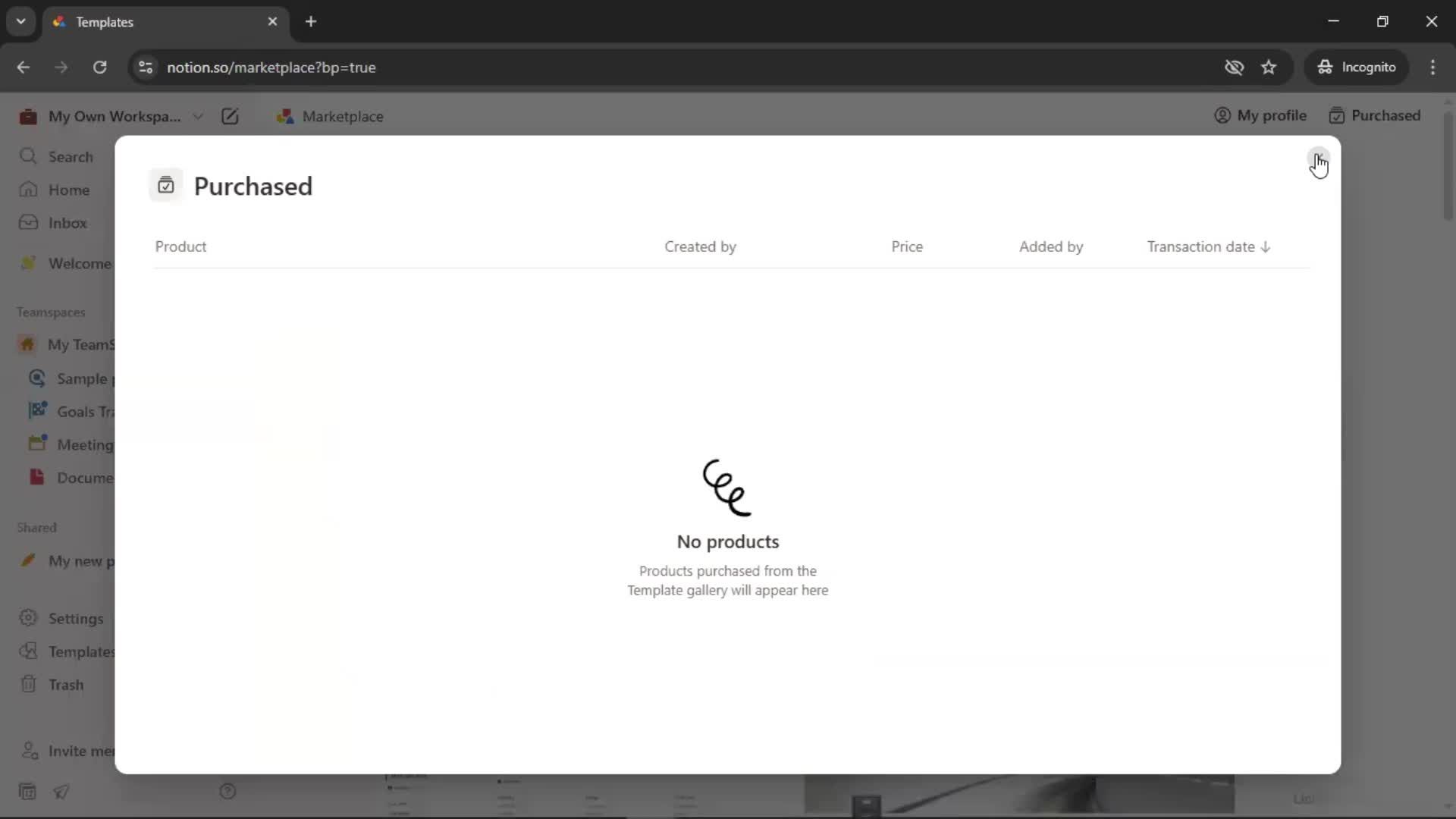 General browsing screenshot
