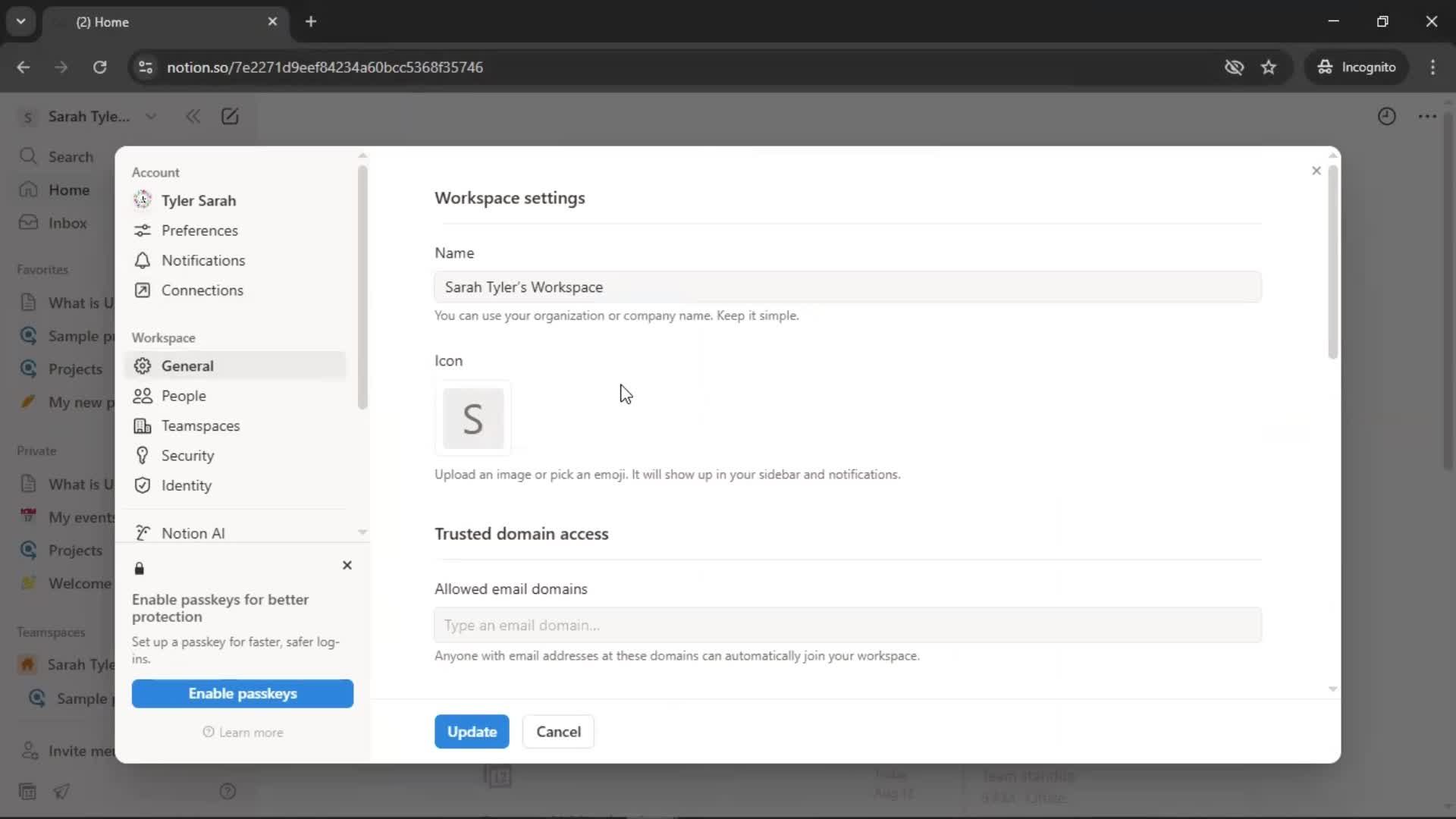 General browsing screenshot
