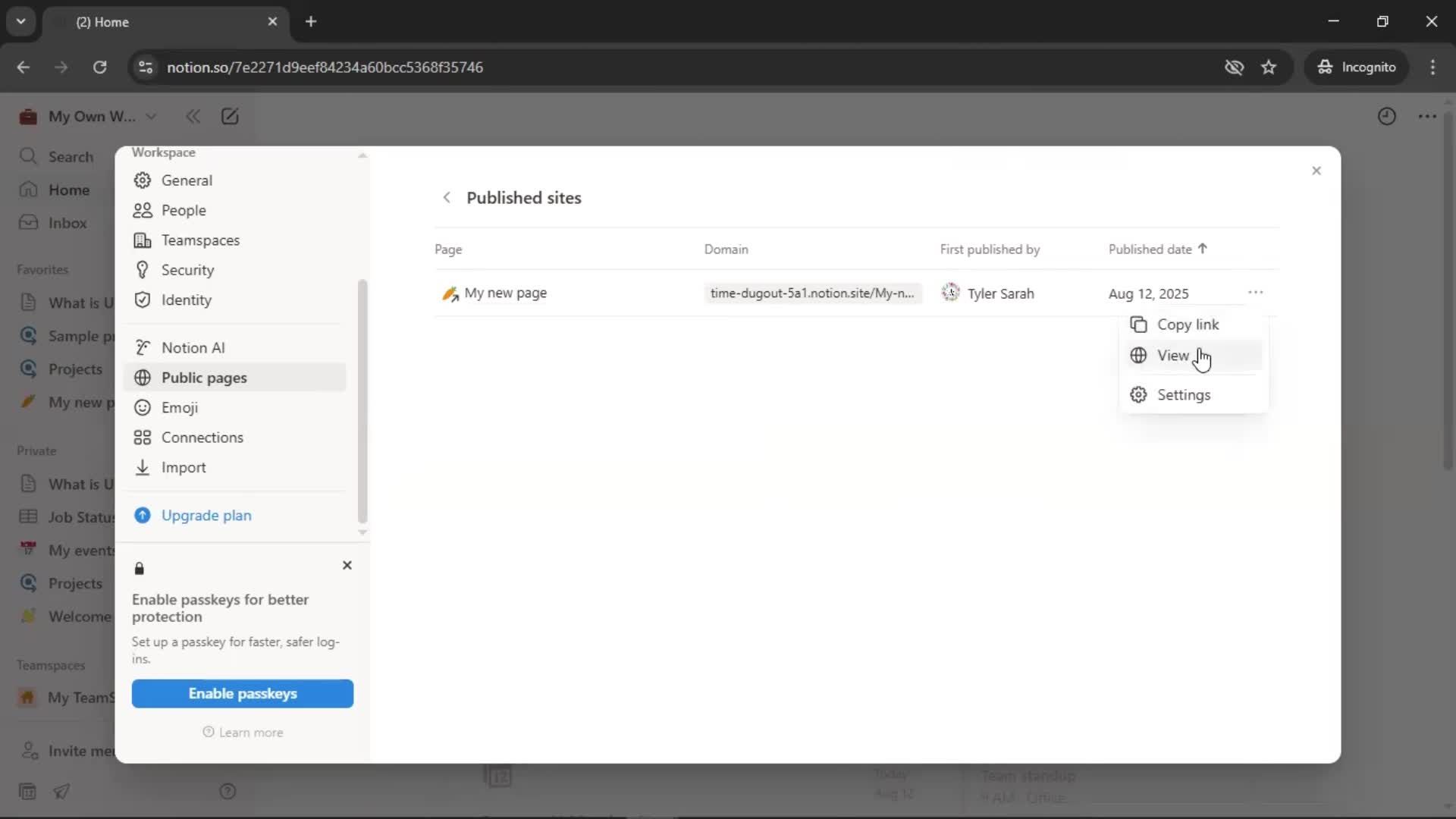 General browsing screenshot