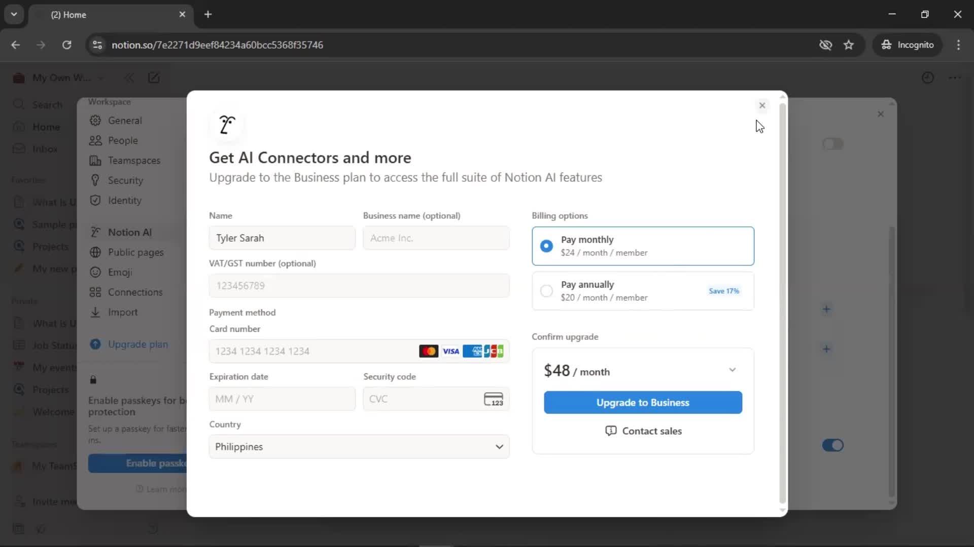 General browsing screenshot