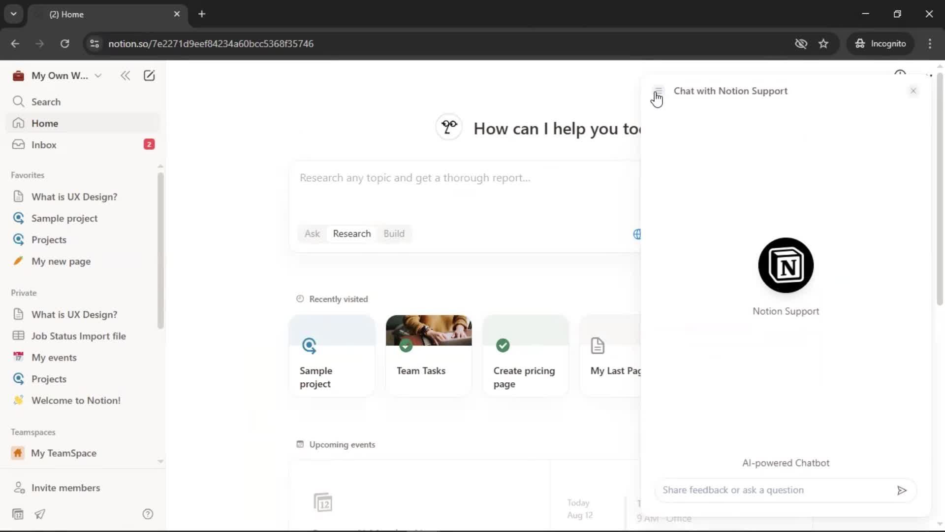General browsing screenshot