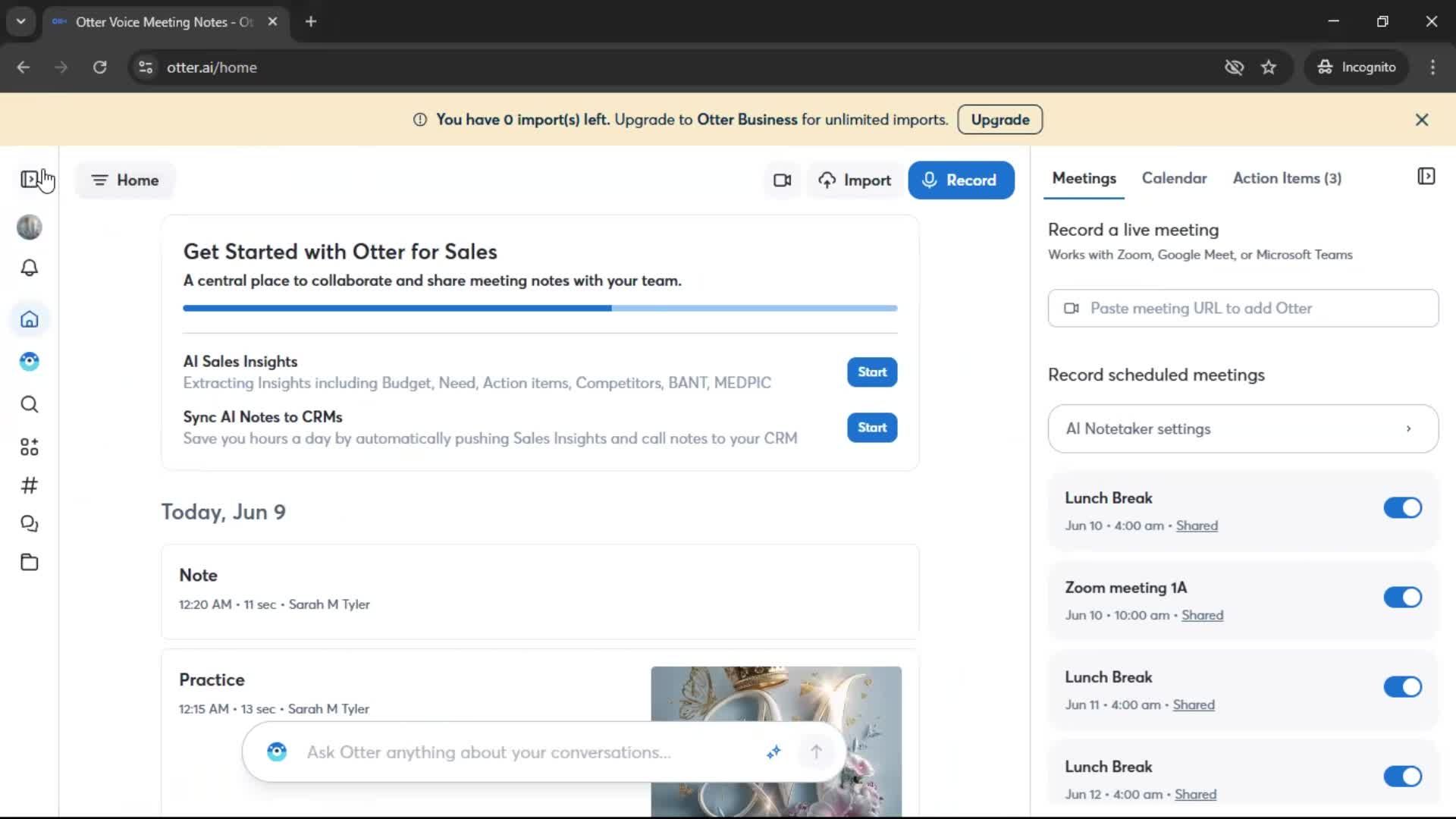 General browsing screenshot