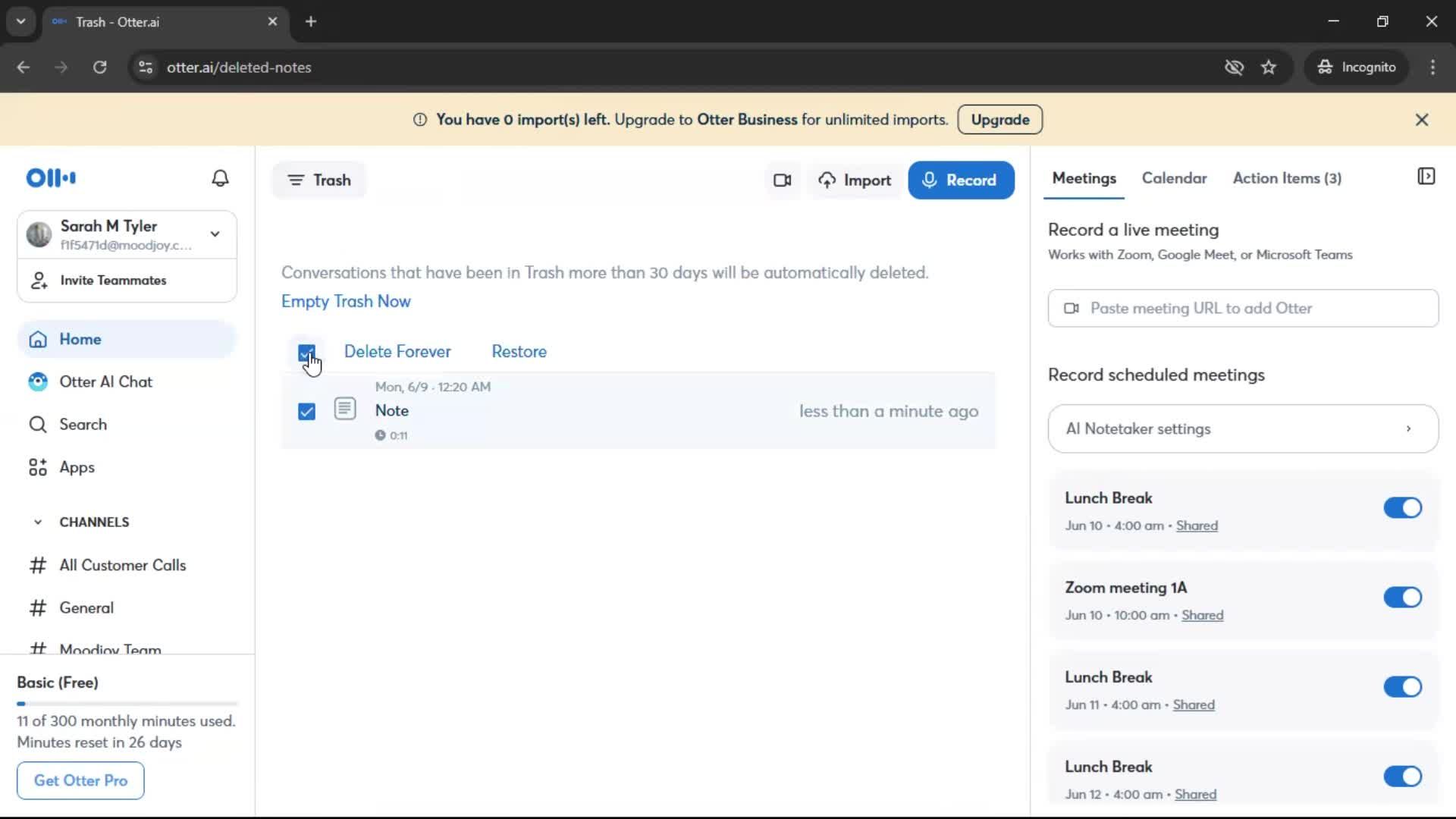 General browsing screenshot