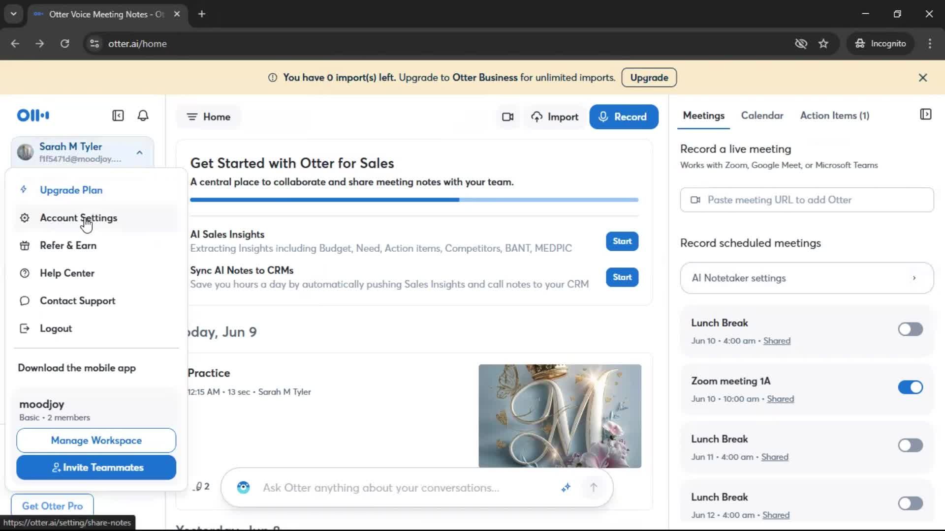 General browsing screenshot