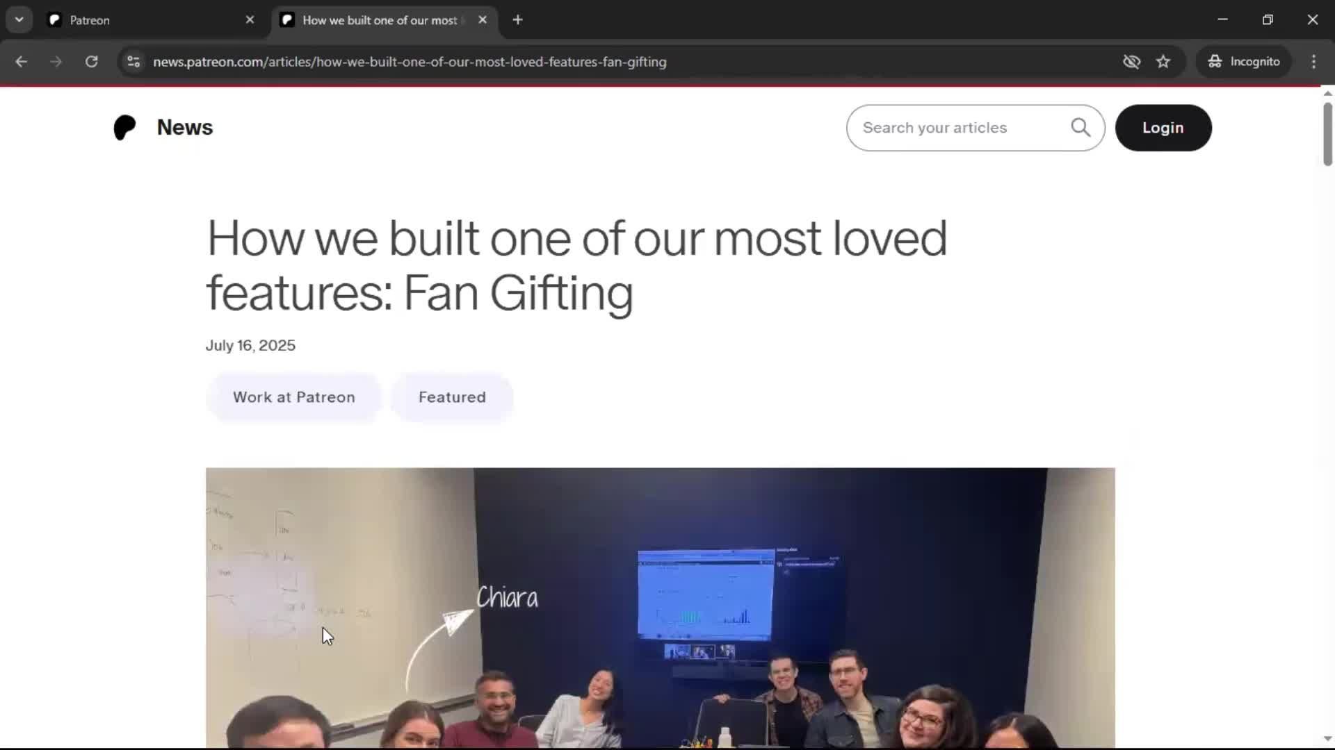 General browsing screenshot