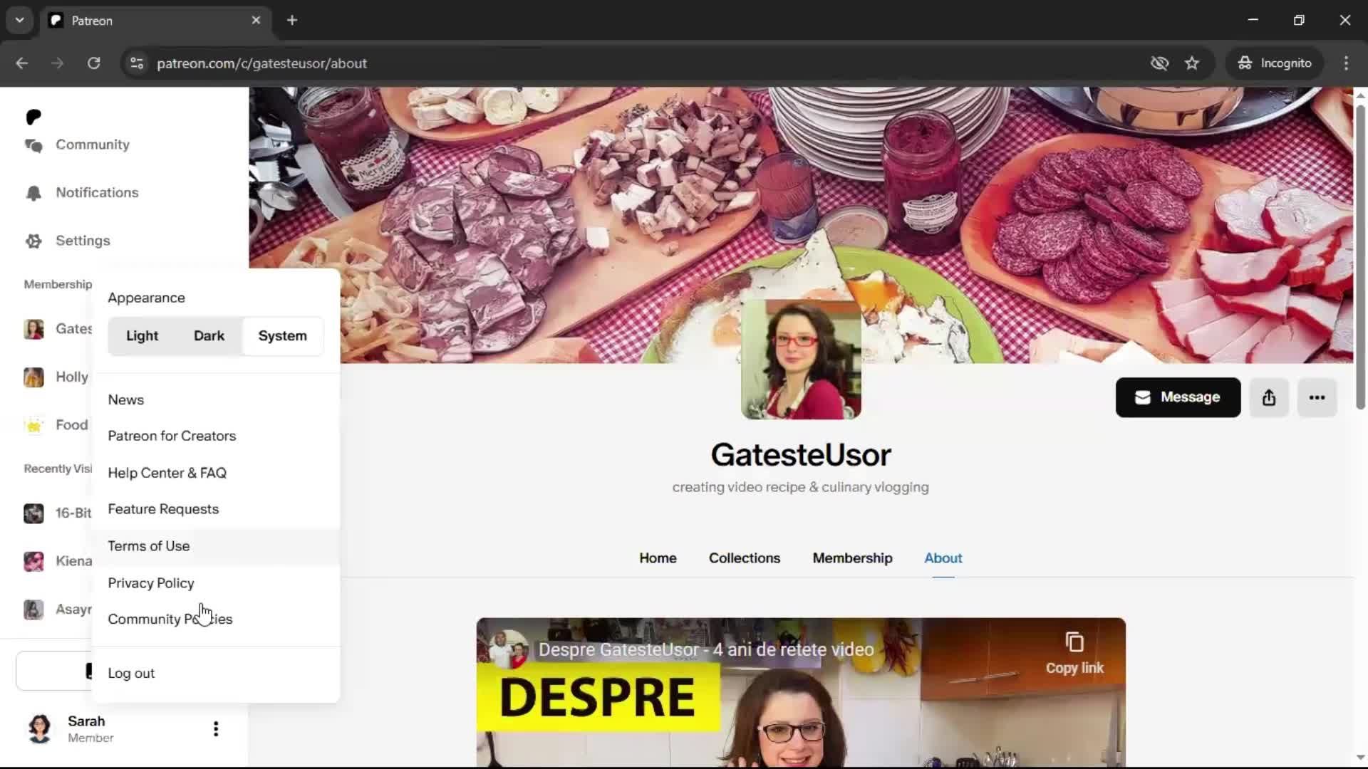 General browsing screenshot