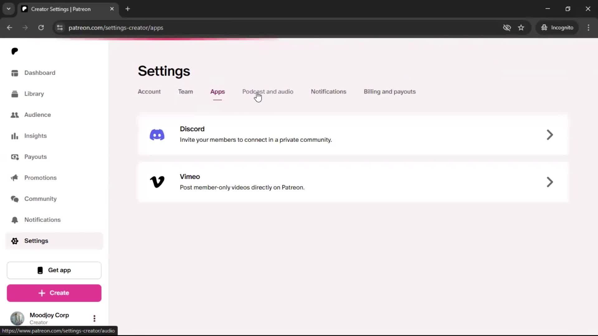 General browsing screenshot